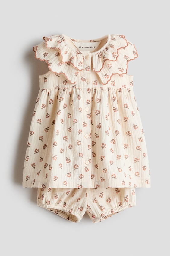 Детские платья H&M 2-Piece Printed Cotton Set