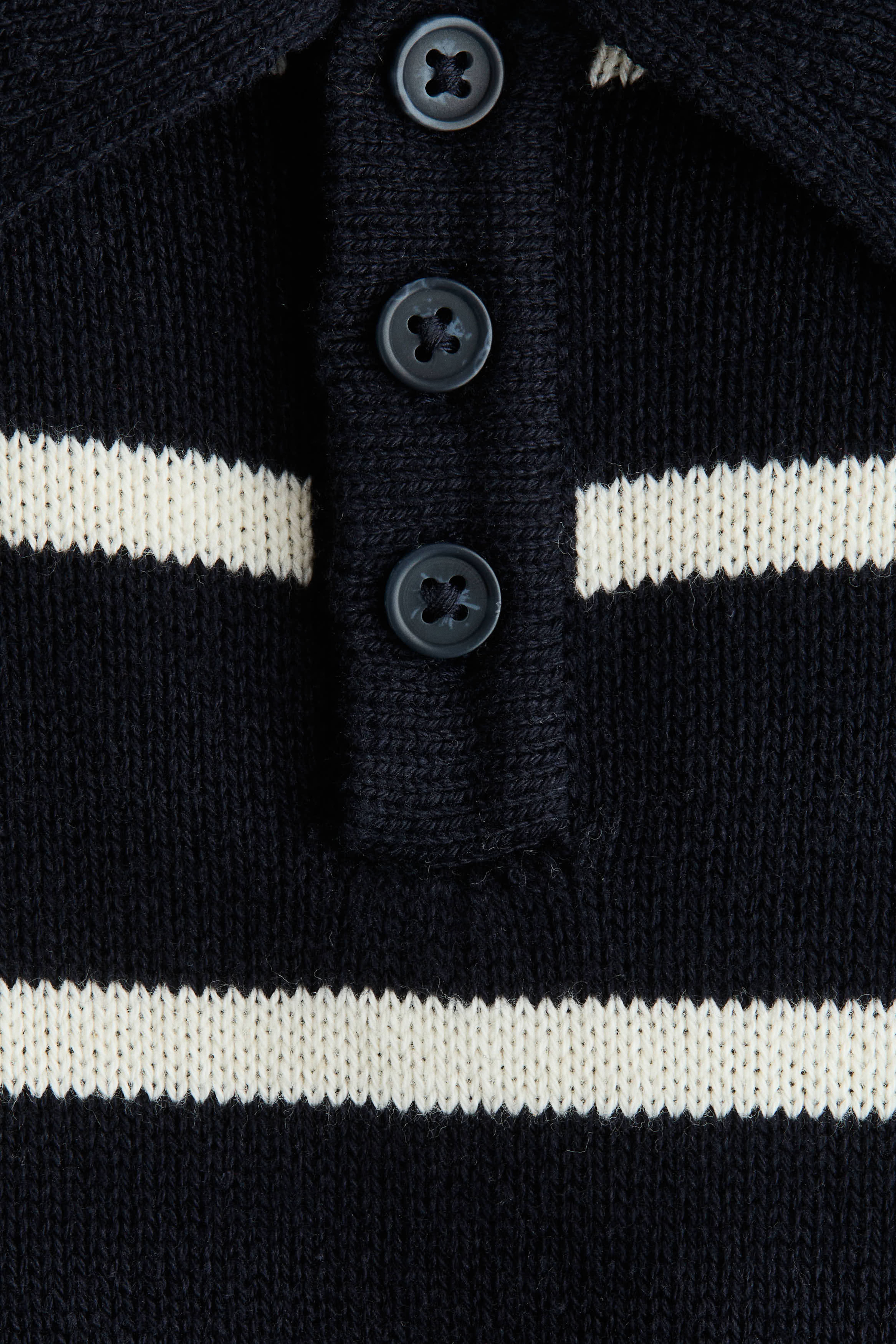 Fine-Knit Polo Shirt