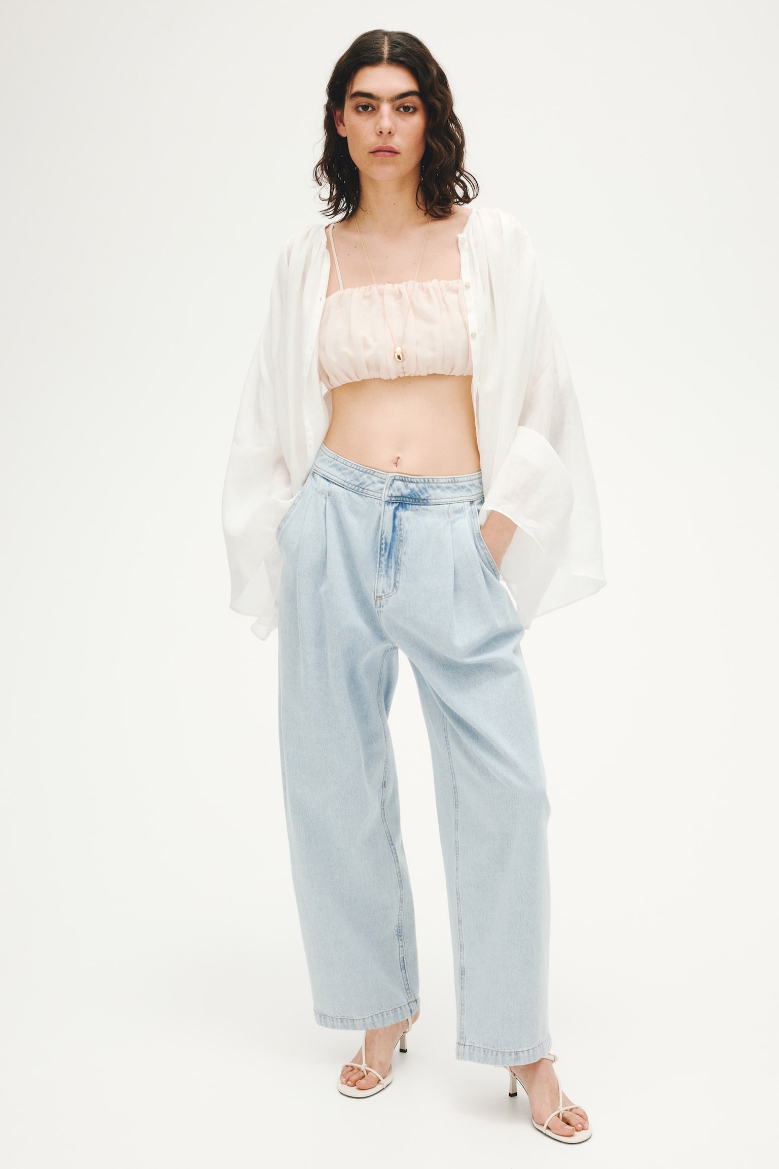 Barrel High Waist Ankle Jeans - Azul denim claro - 3