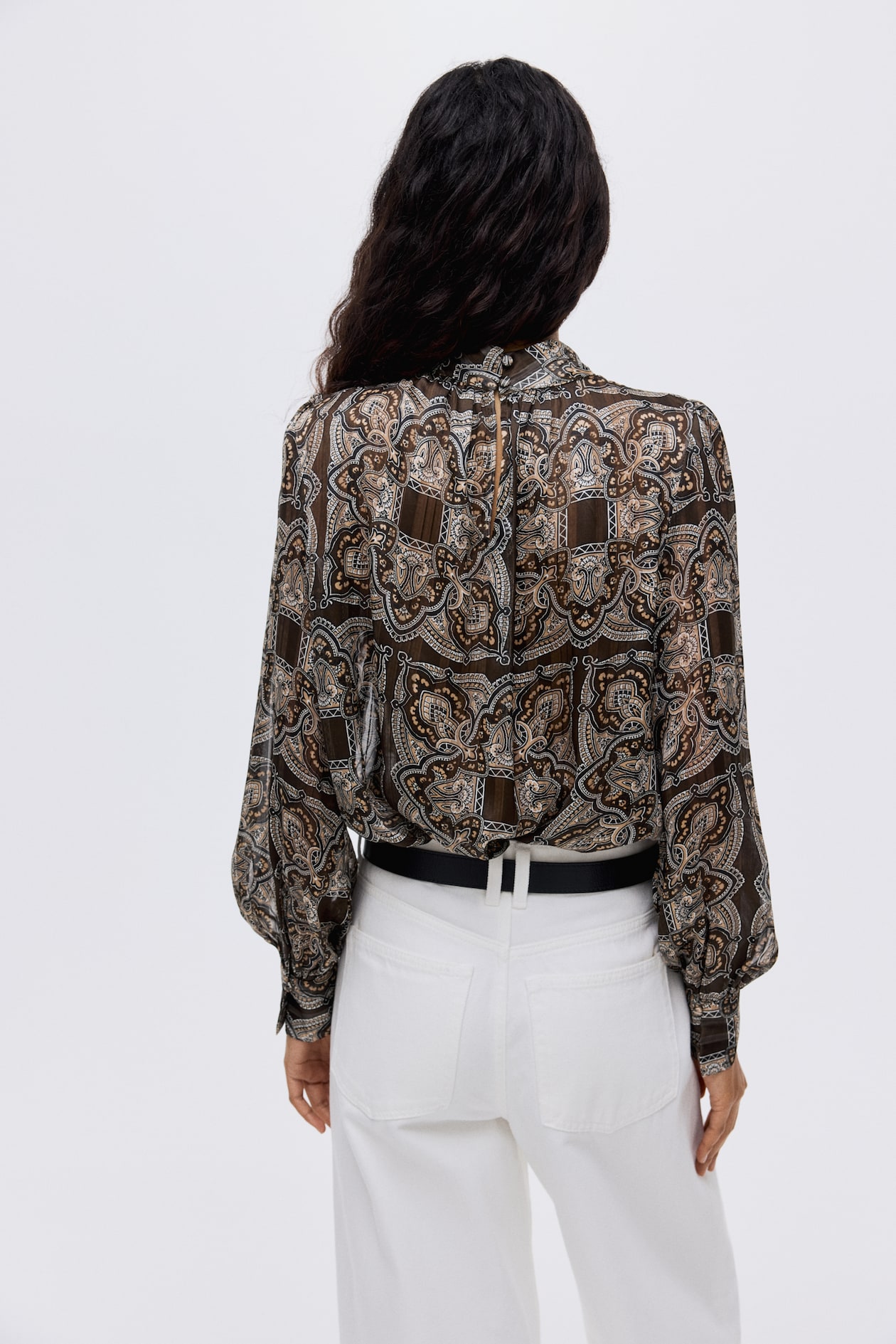 Stand-Up Collar Blouse - image 3
