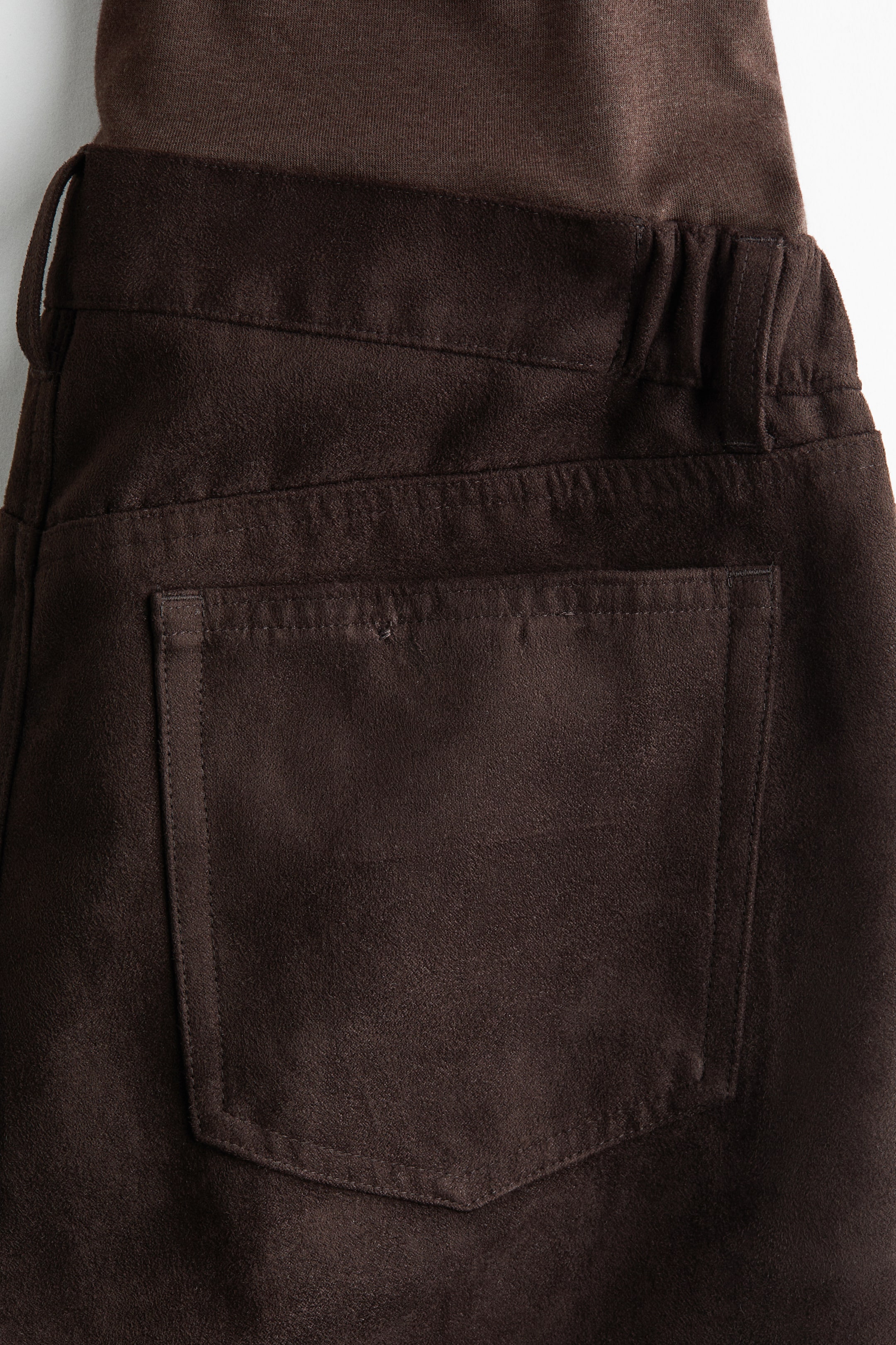 Ampliar la imagen: MAMA Pantalón recto - Café oscuro - Ladies | H&M MX 6