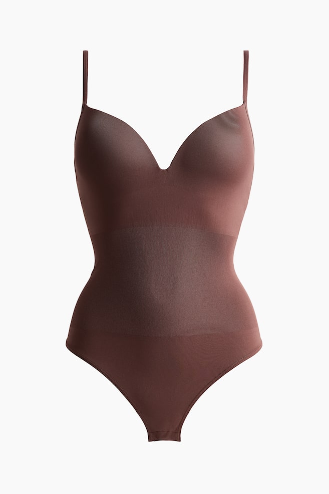Nahtloser Body Light Shape - Dunkelbraun/Schwarz/Dunkelbraun/Dunkelbraun/Braun/Weinrot - 1