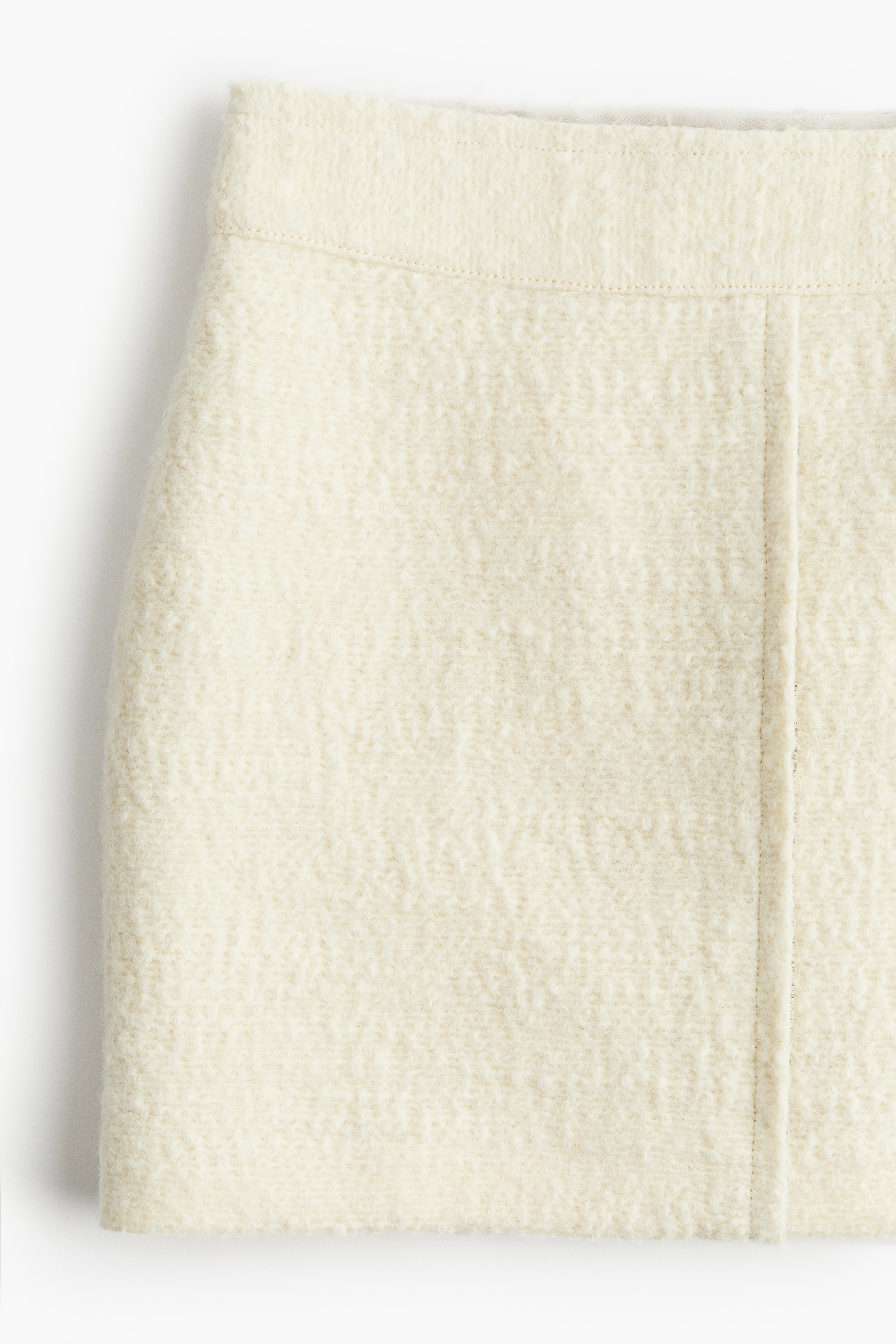 Wool-blend mini skirt