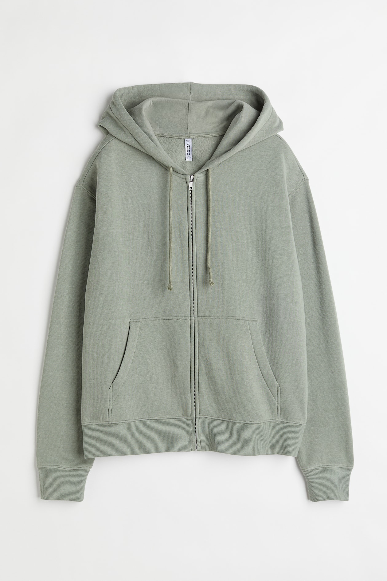 Hooded Jacket - Long sleeve - Regular length - Light khaki green ...