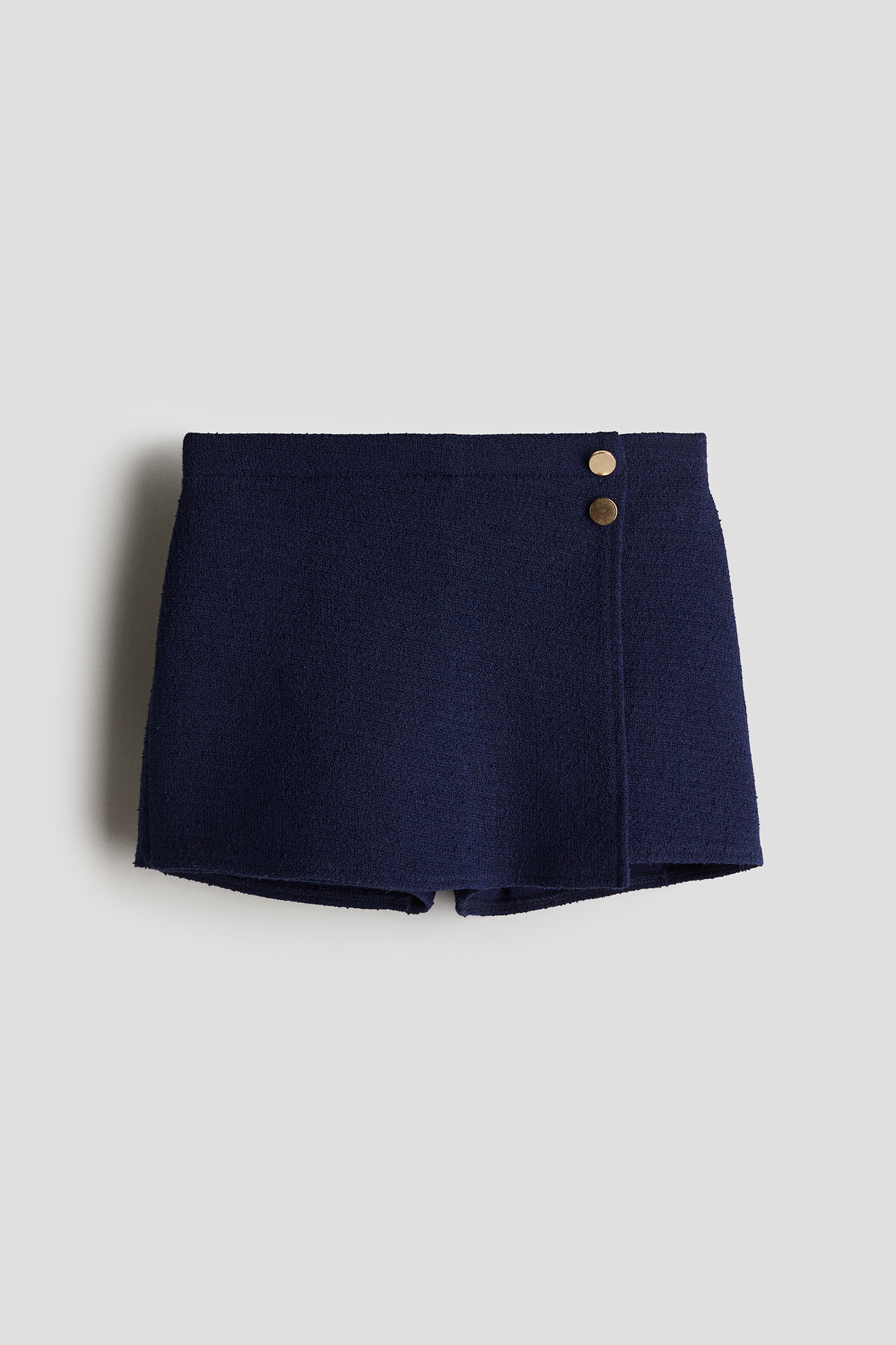 Textured Skort - Navy blue