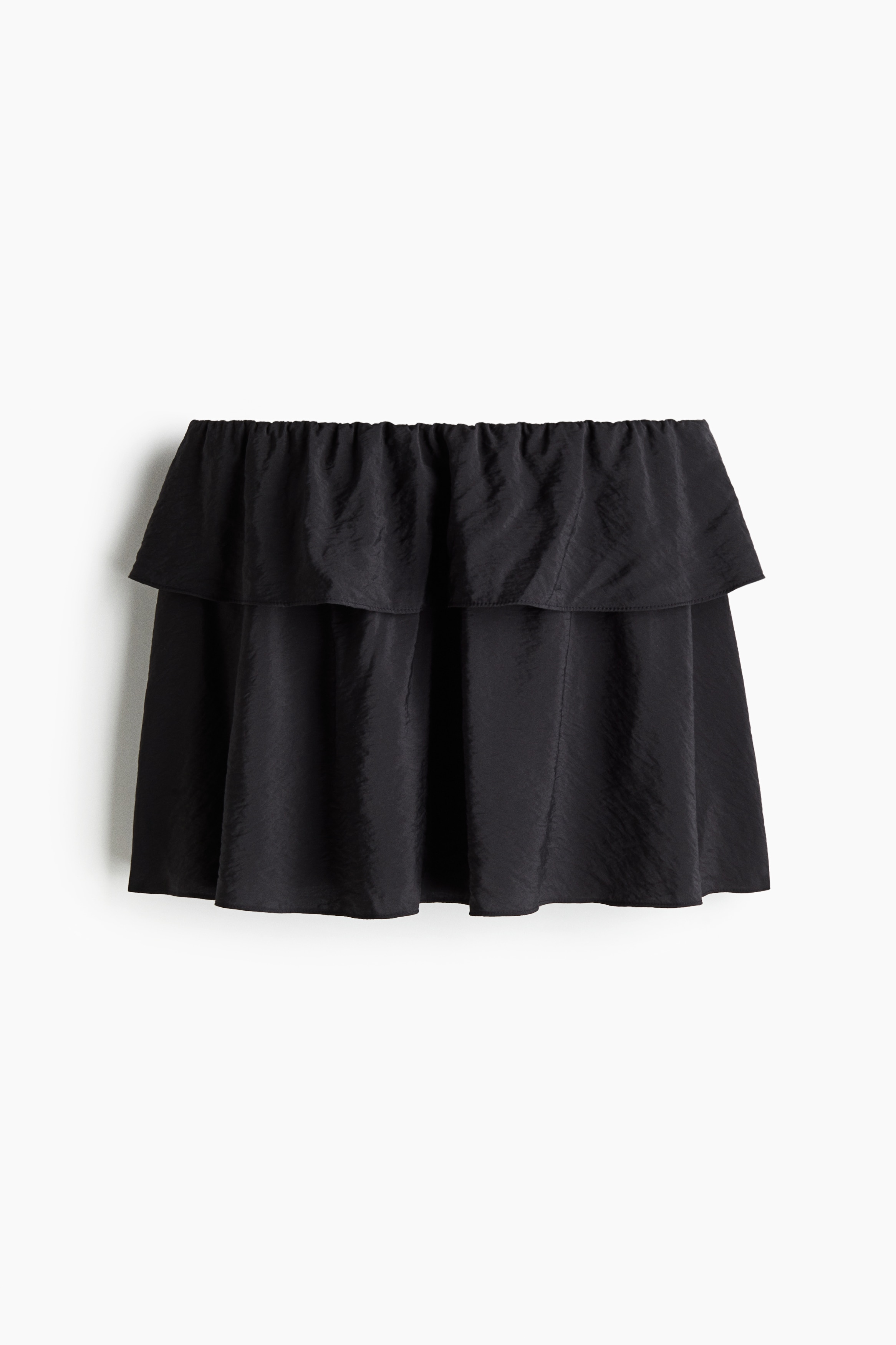 Flared Mini Skirt - Black