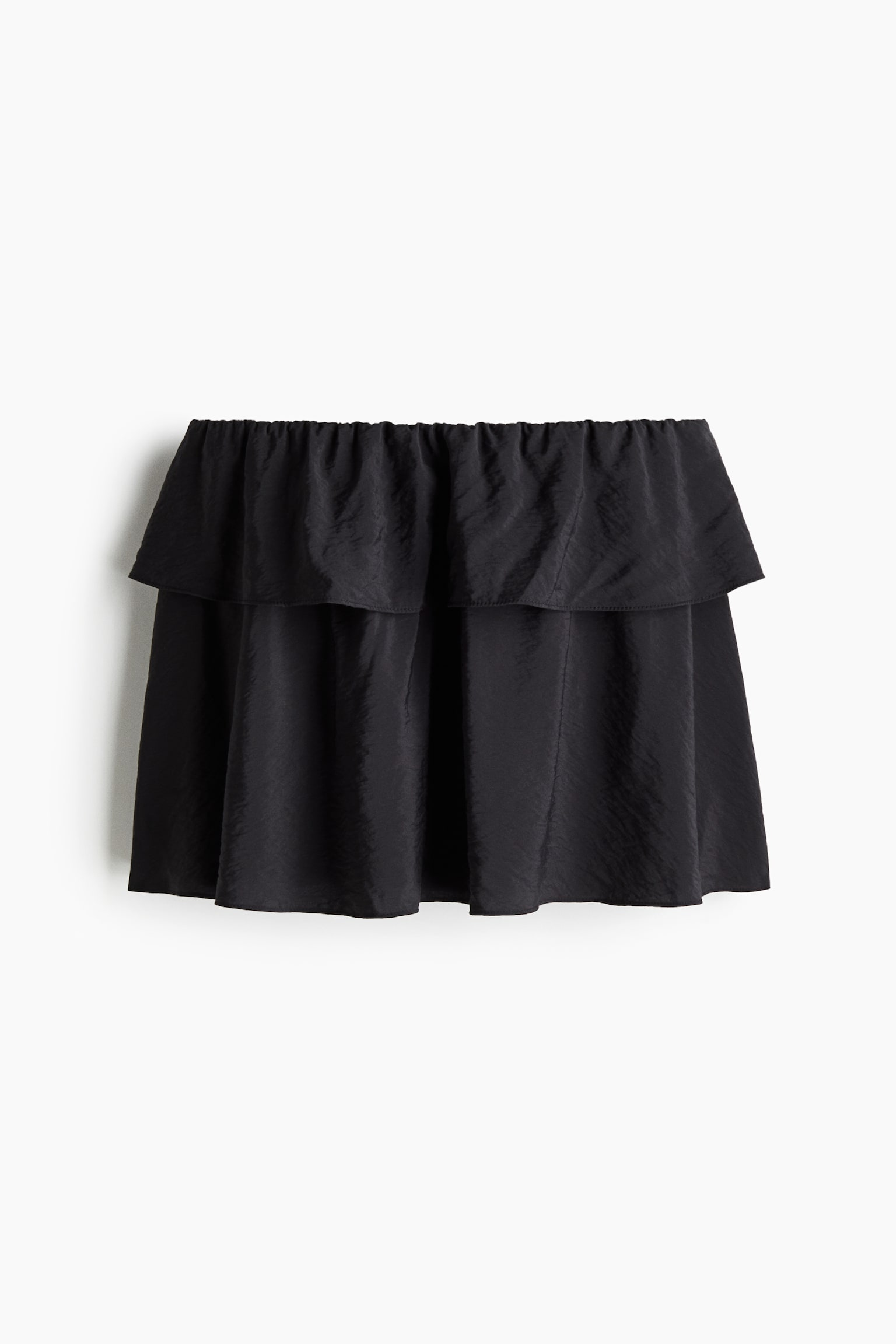 Женская юбка H&M Flared Mini, цвет: Чёрный — фото 1