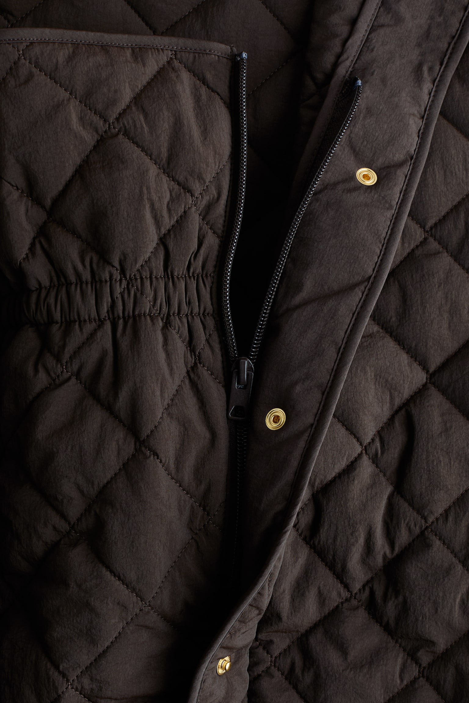 Женский жилет H&M Mama Before & After Babywearing Quilted Vest, цвет: Тёмный коричневый — фото 8