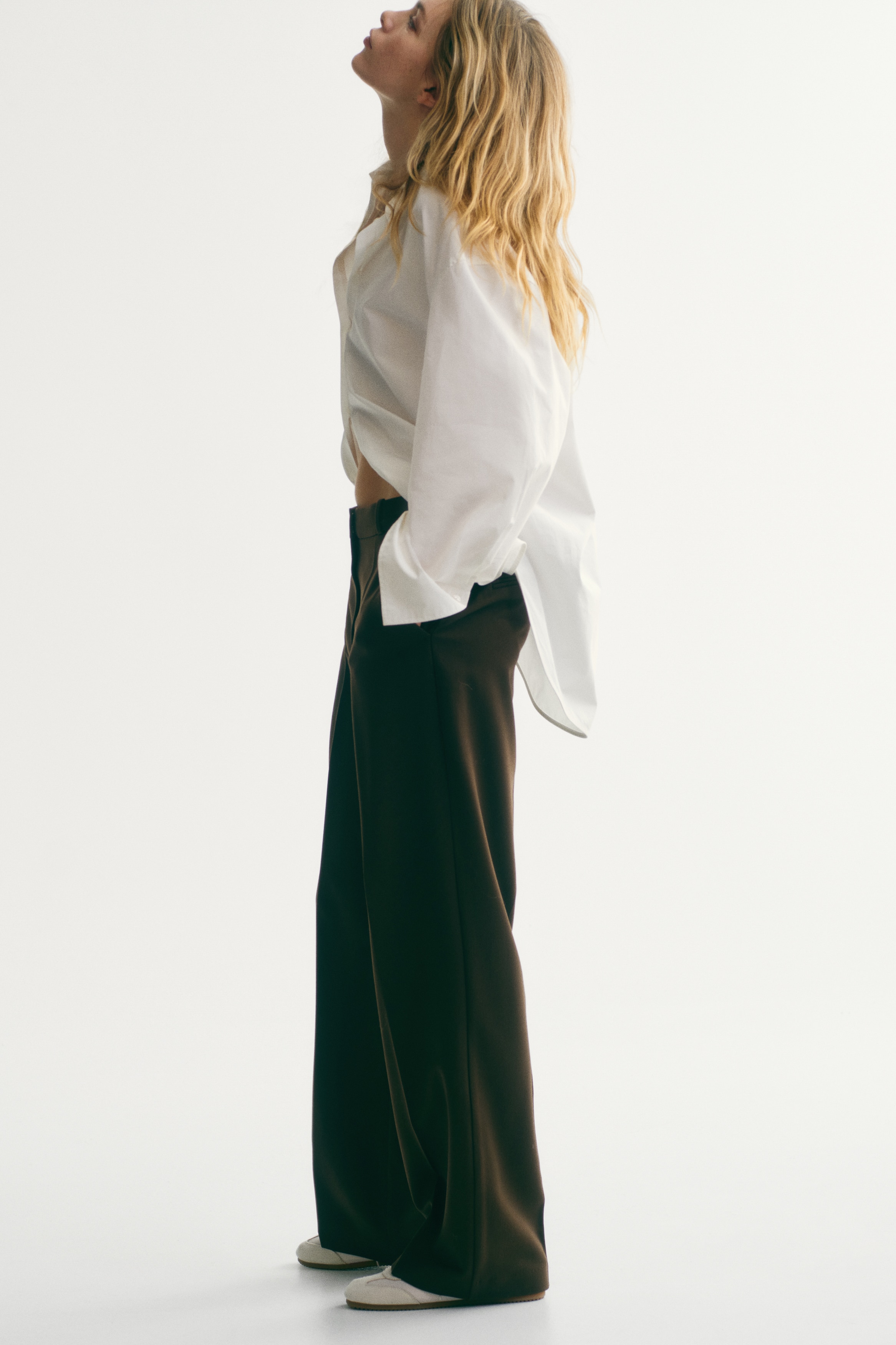 Twill pantalon - Donker kakigroen/Zwart/Beige