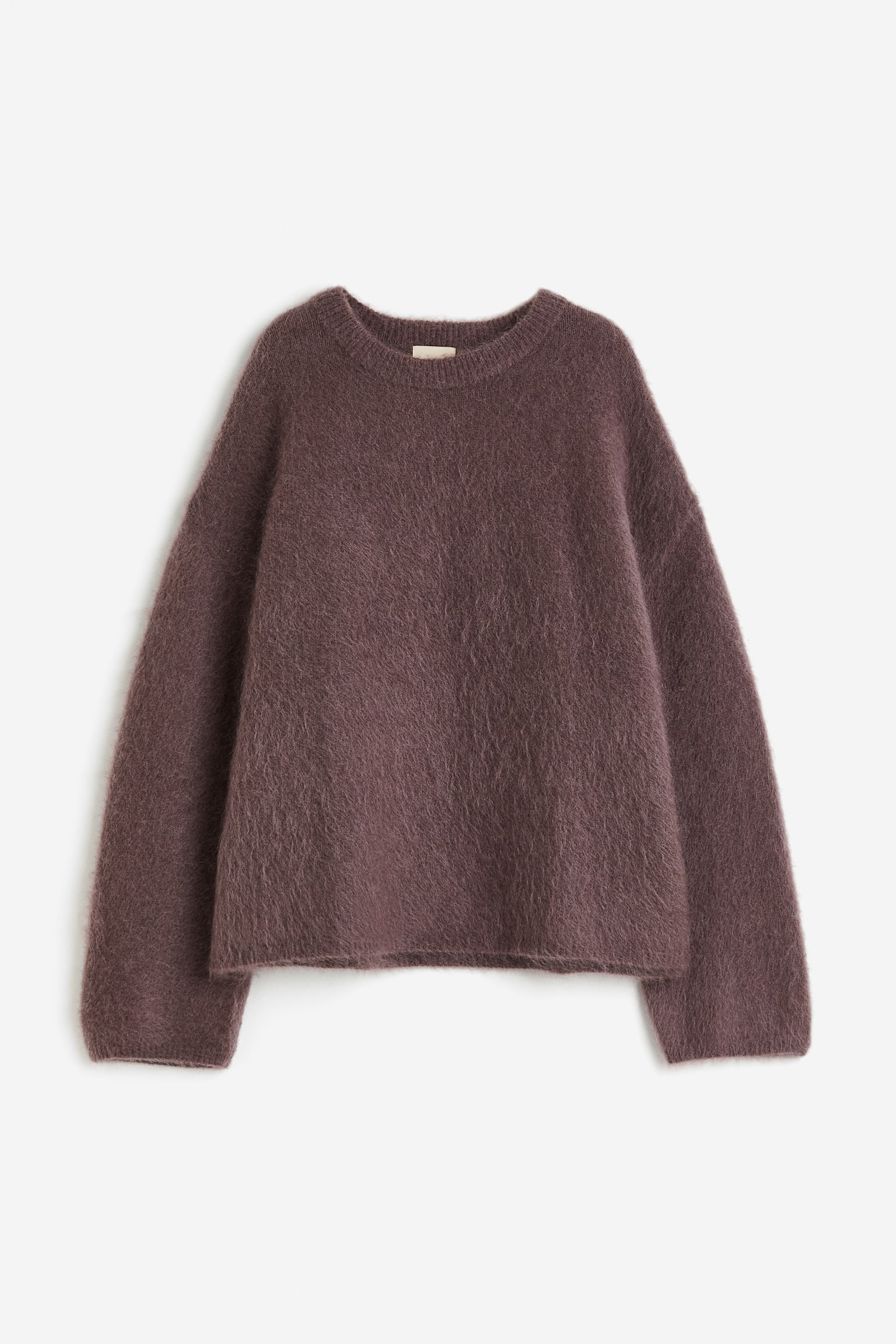 Женский свитер H&M Oversized Mohair-blend, цвет: Тёмный коричневый — фото 1