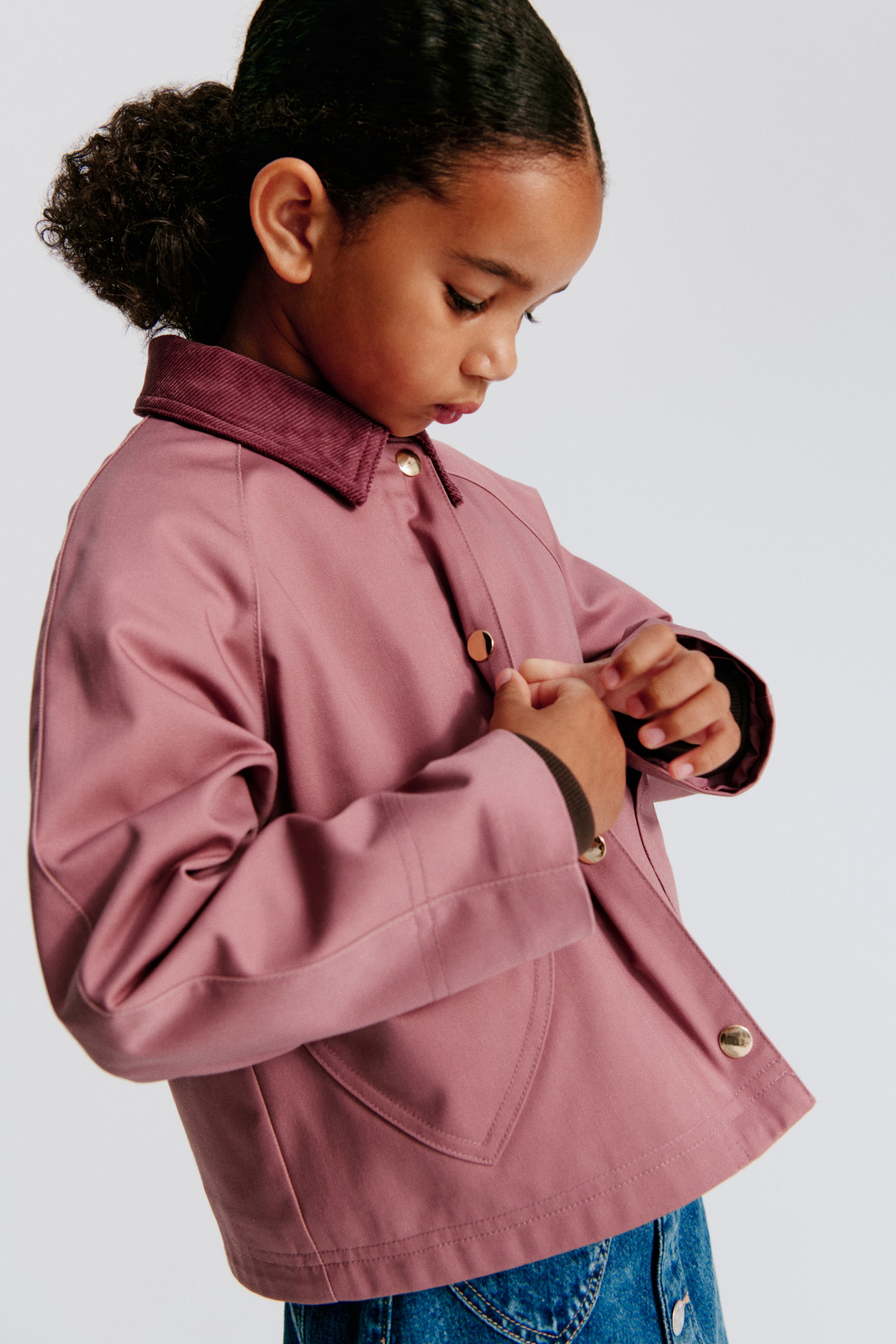 Utility Jacket with Corduroy Collar