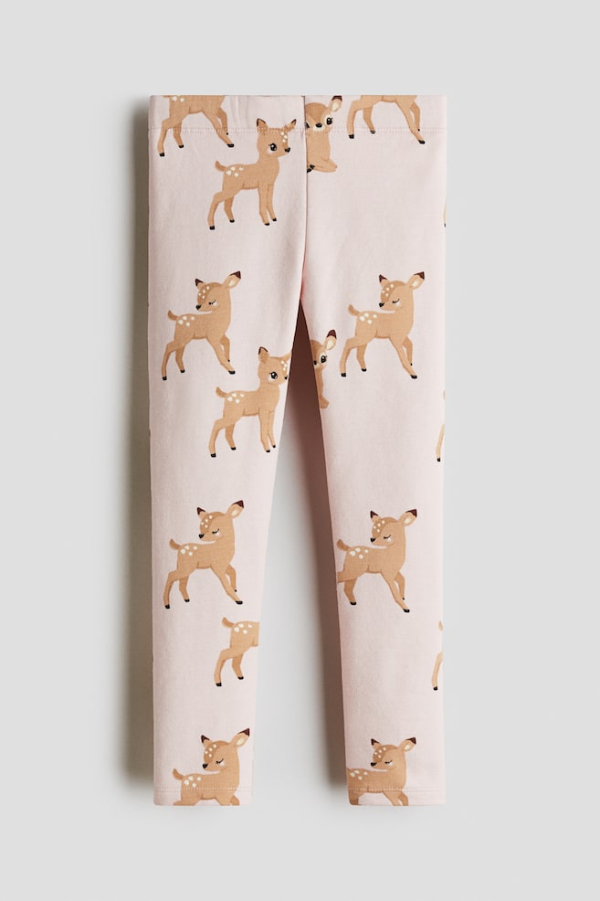 Leggings - Light pink/deer/Black/Black/hearts/Black/unicorns/Brown/leopard print/Blue/Black/hearts/Red/plaid/Red/checked - 1