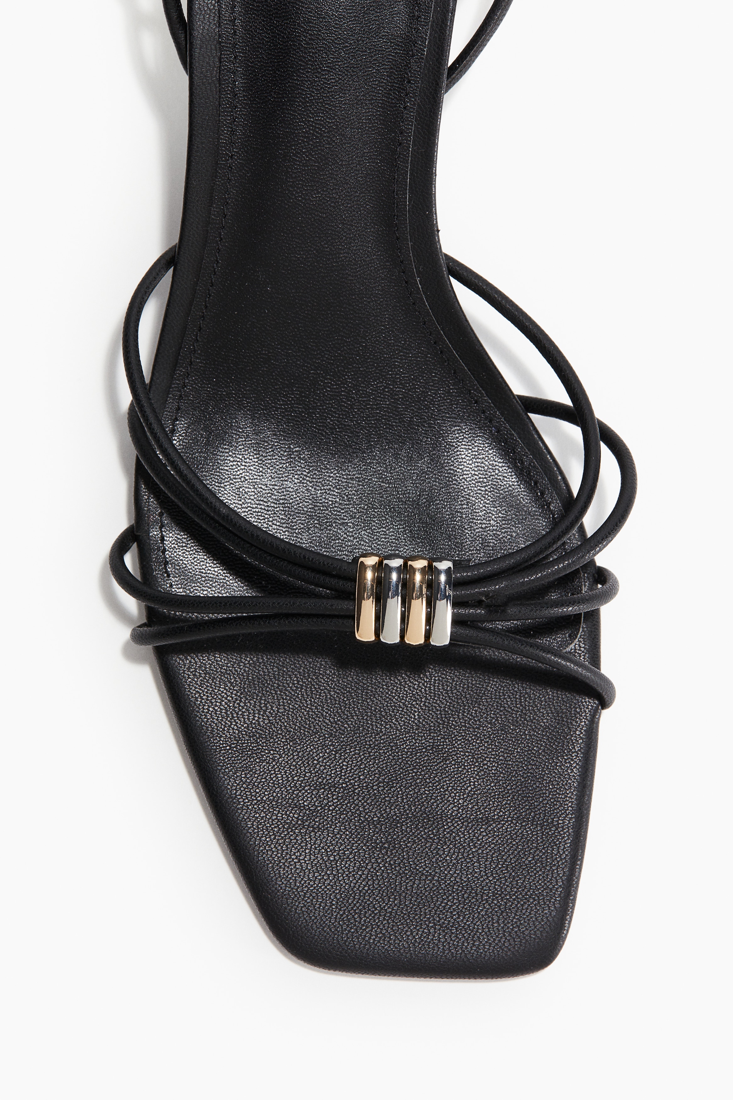 ヒールストラップサンダル - ブラック - レディース | H&M JP