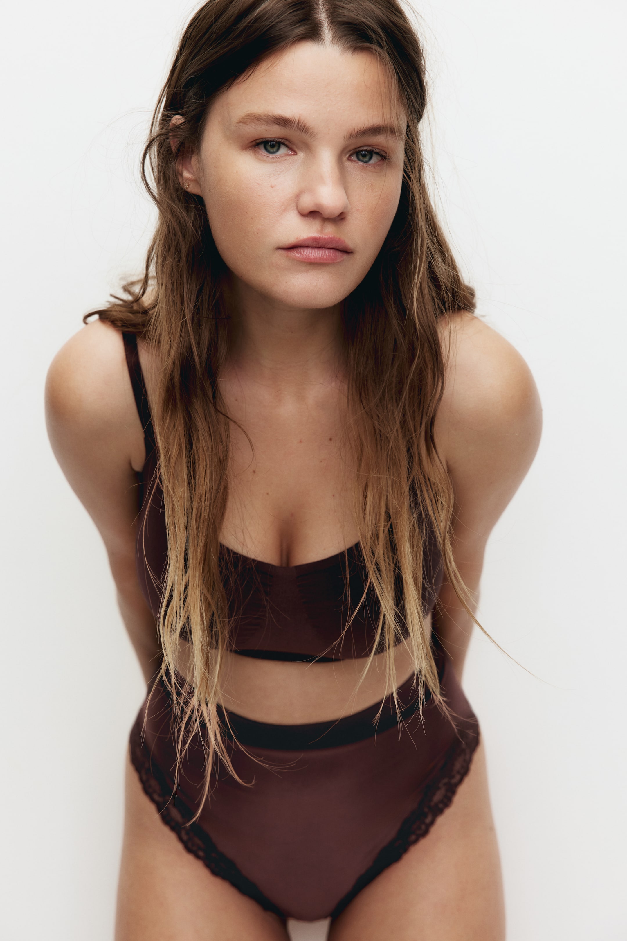 View larger image: Light Shape Brazilian Briefs - Brown - Ladies | H&M AU 1