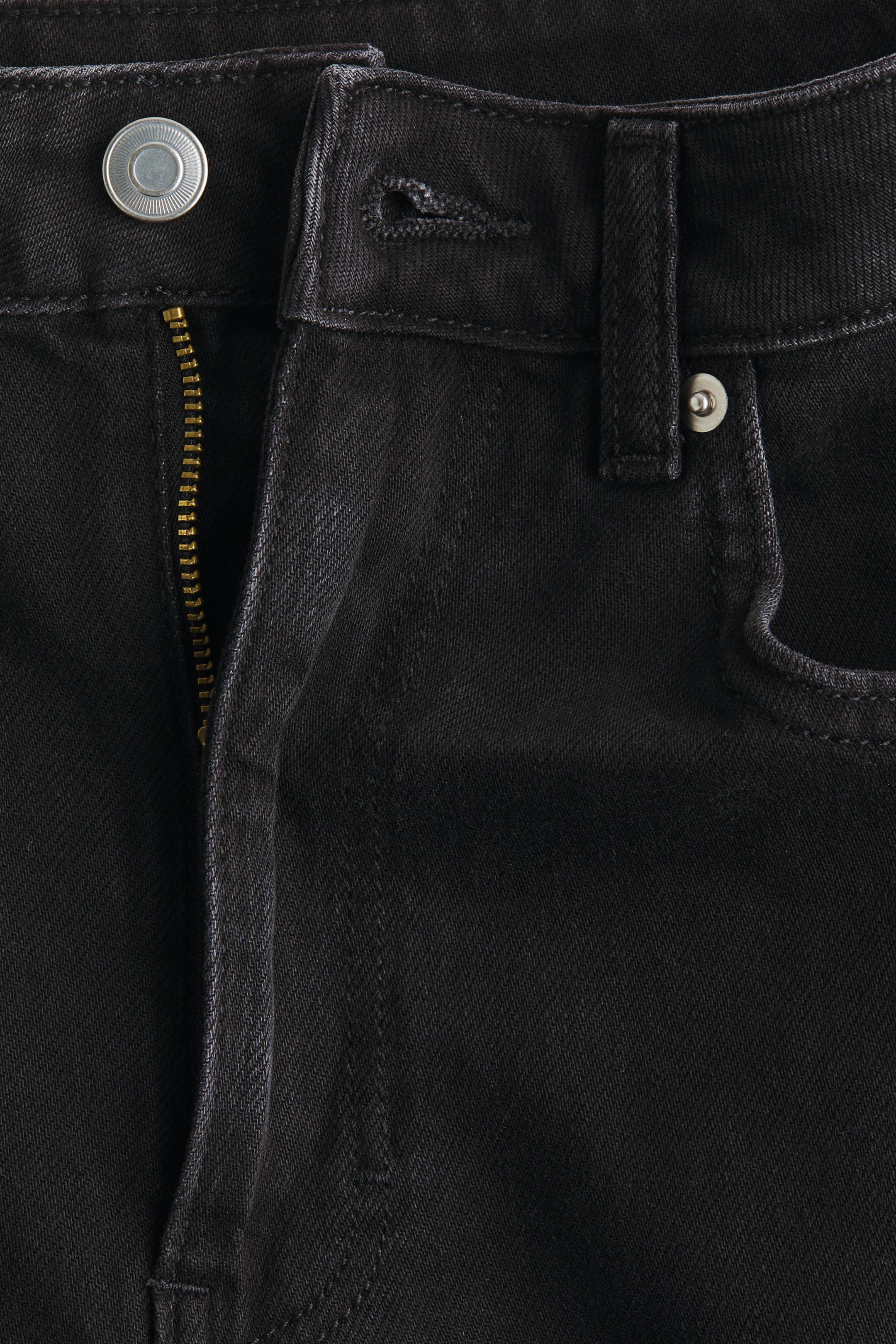 View larger image: Wide Ultra High Jeans - Denim black - Ladies | H&M IN 8