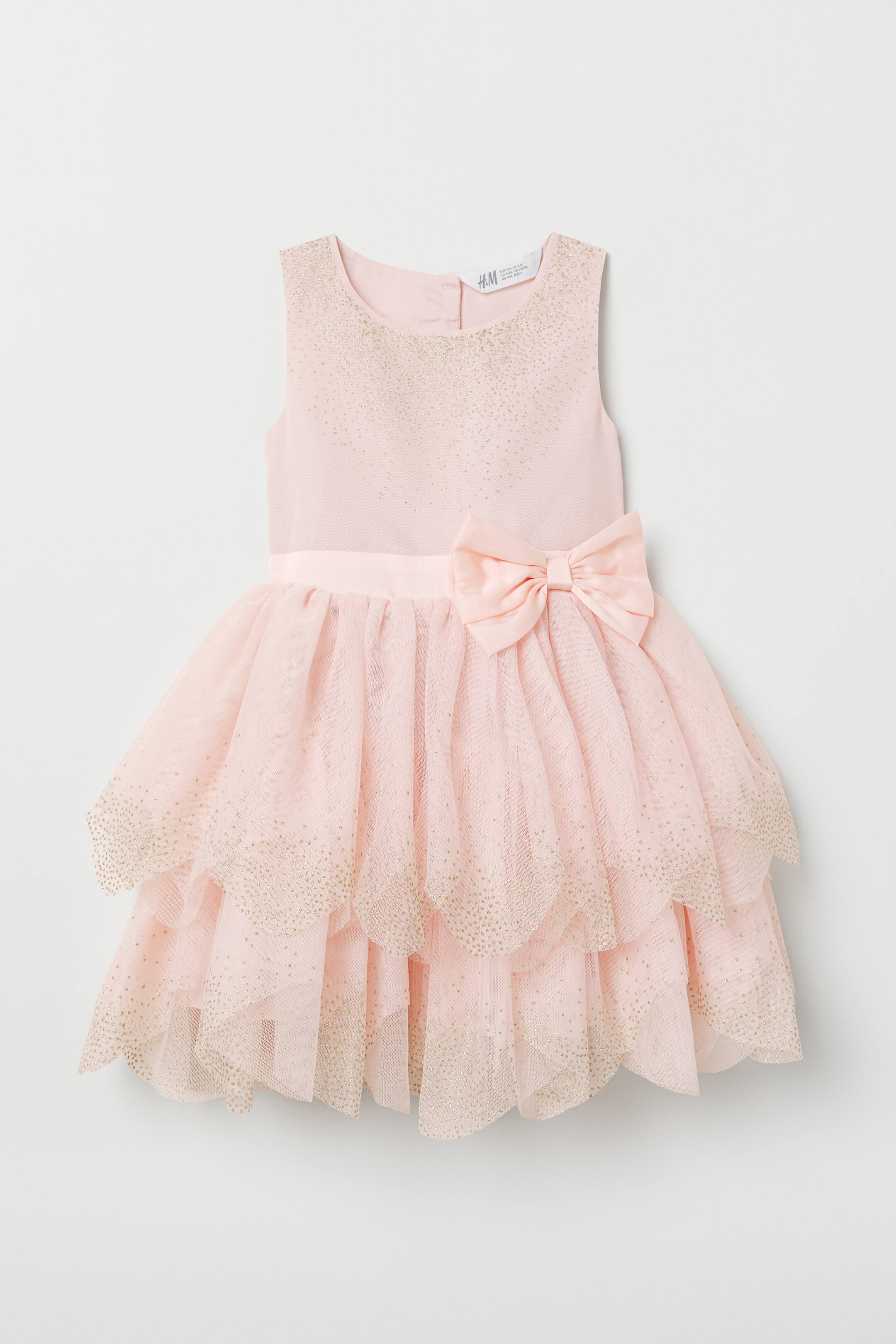 Tule Cocktailjurk H&m Jurk Van Tule Met Pailletten Lichtgrijs