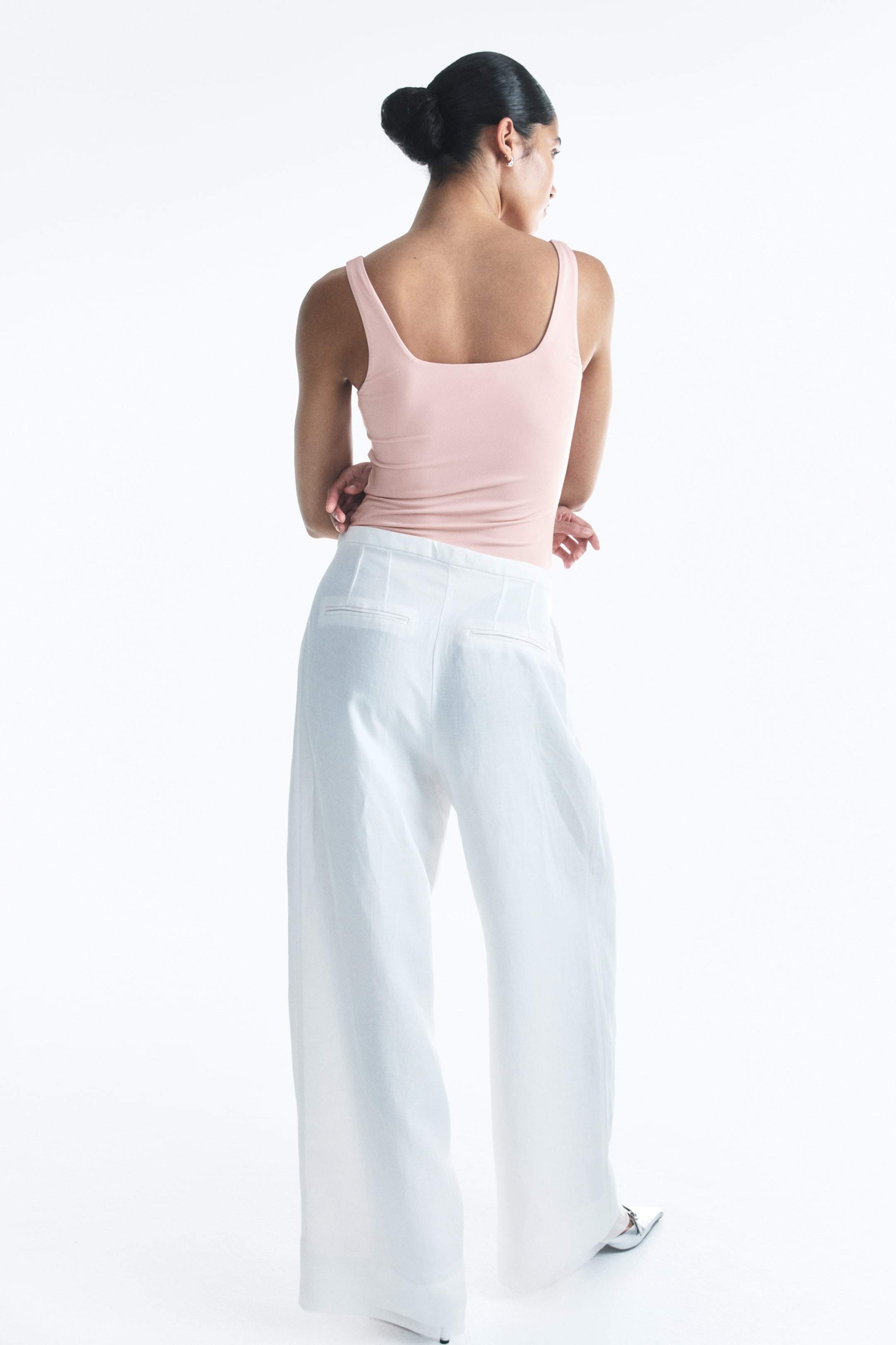 View larger image: Draped G-string Bodysuit - Light pink - Ladies | H&M AU 3