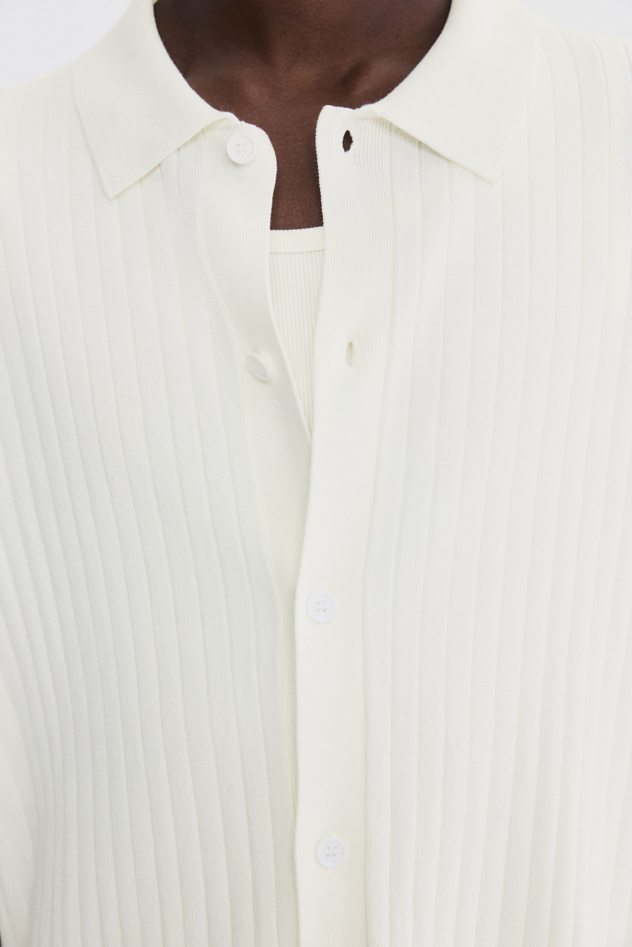 Мужские рубашки H&M Regular-Fit Rib-Knit Shirt — фото 3