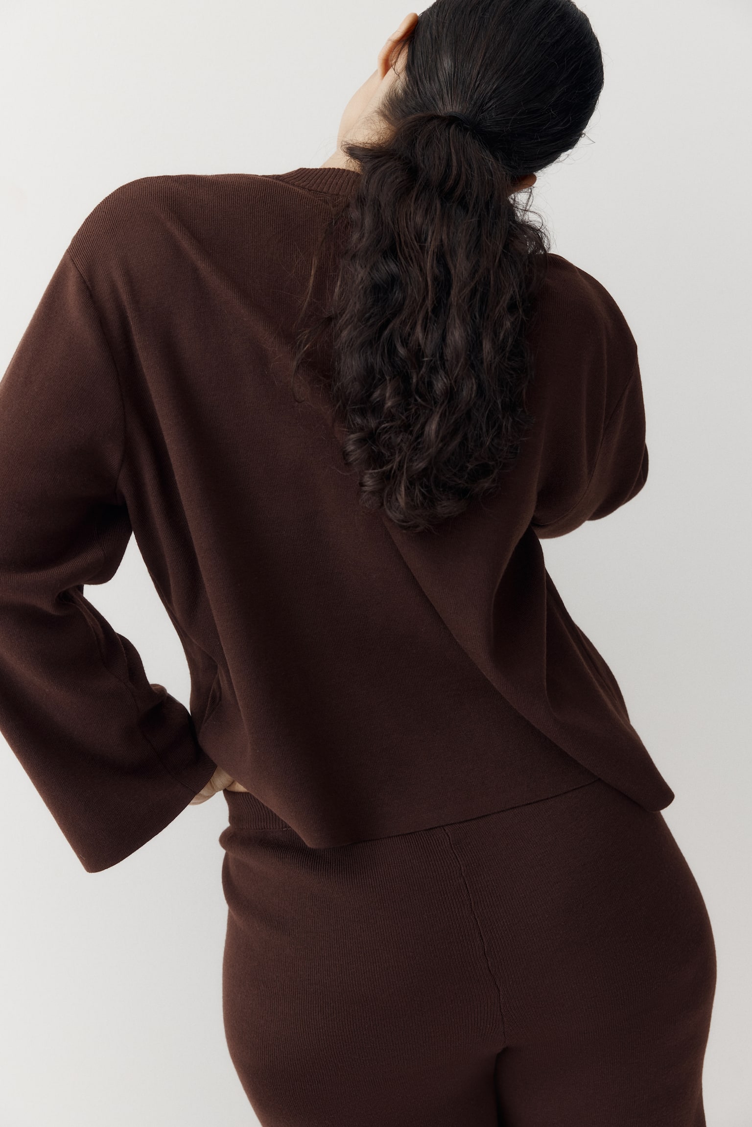 Oversized jumper - Dark brown/Cream/Dark dusty green/Navy blue/Burgundy/Dark grey - 4