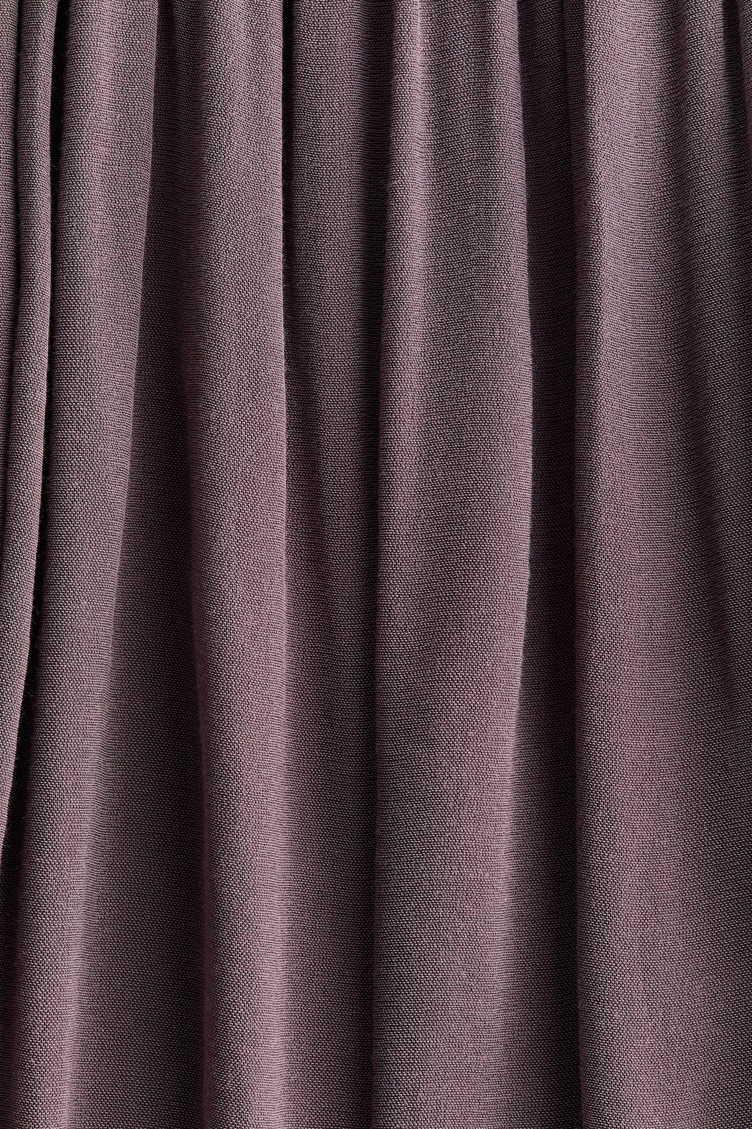 Weite Hose mit Bindegürtel - Dunkles Mauve - 3
