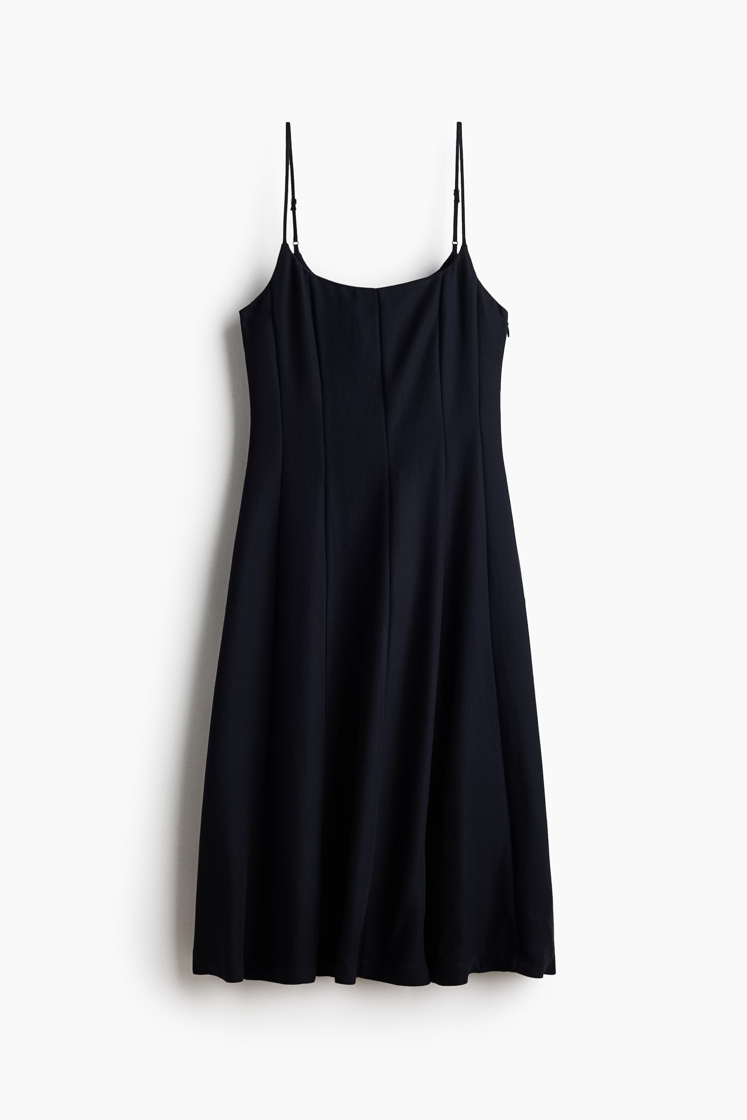 Strappy Midi Dress - Navy blue/Red