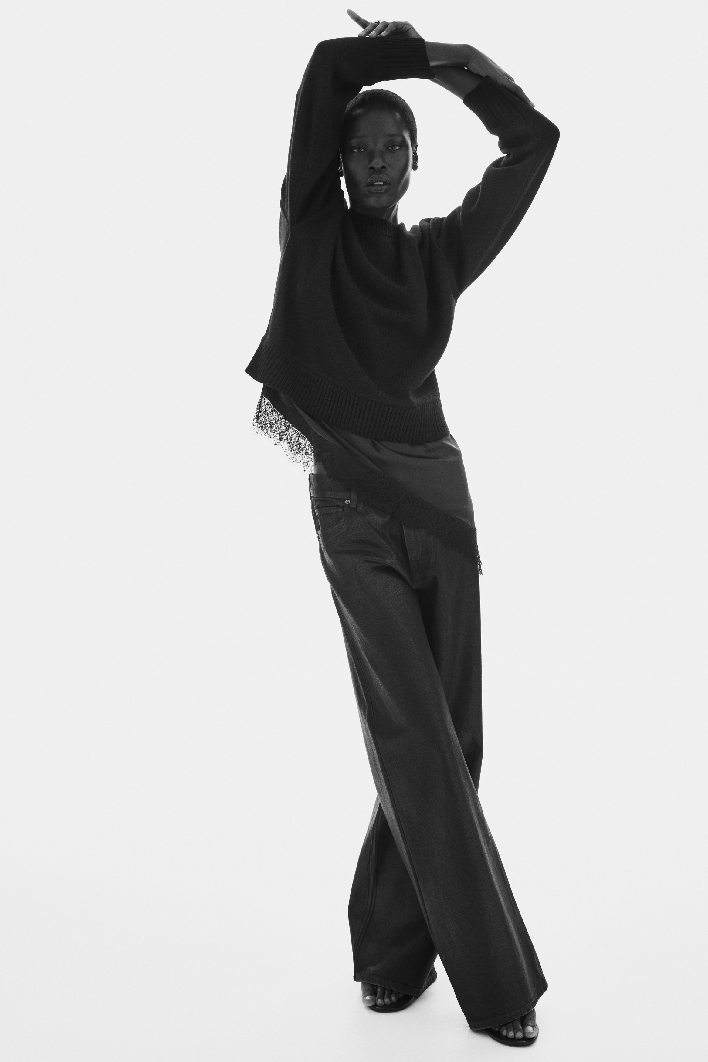 Pull superposé - Noir