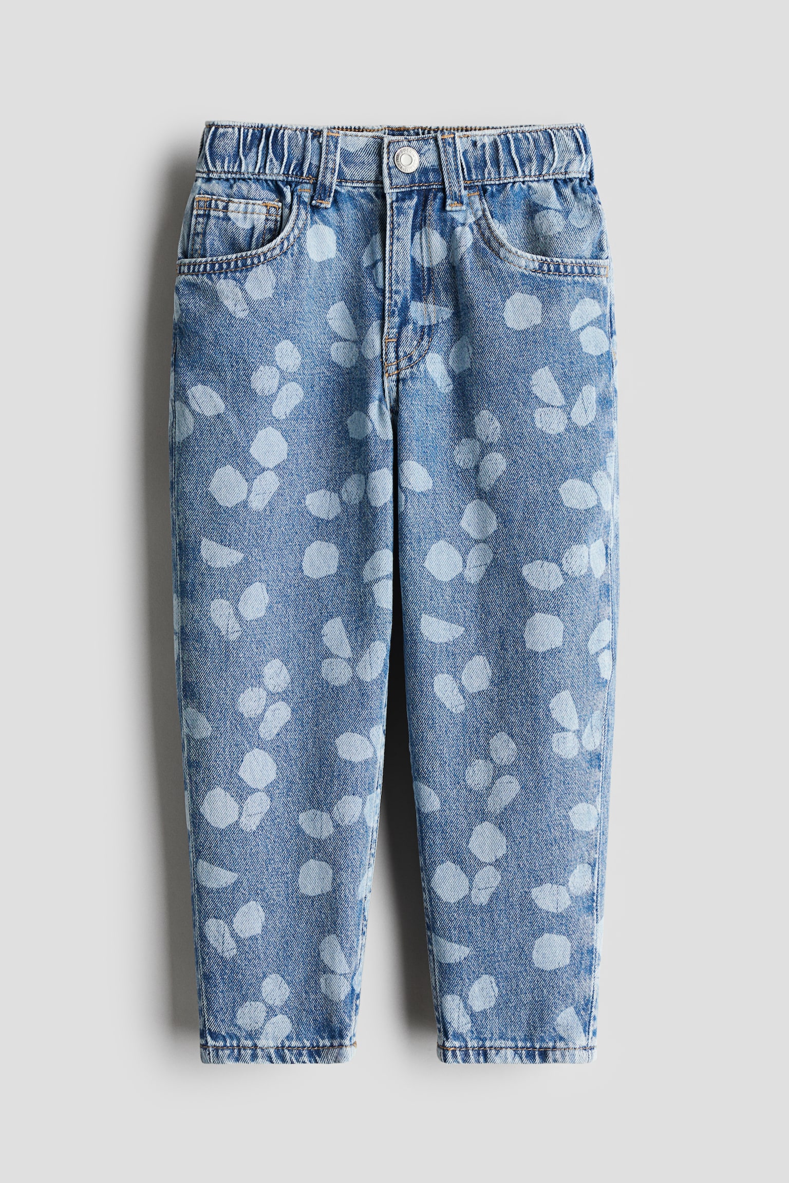 Loose Fit Jeans - Denim blue spotted/Dark denim blue/Denim grey/Natural white - 1