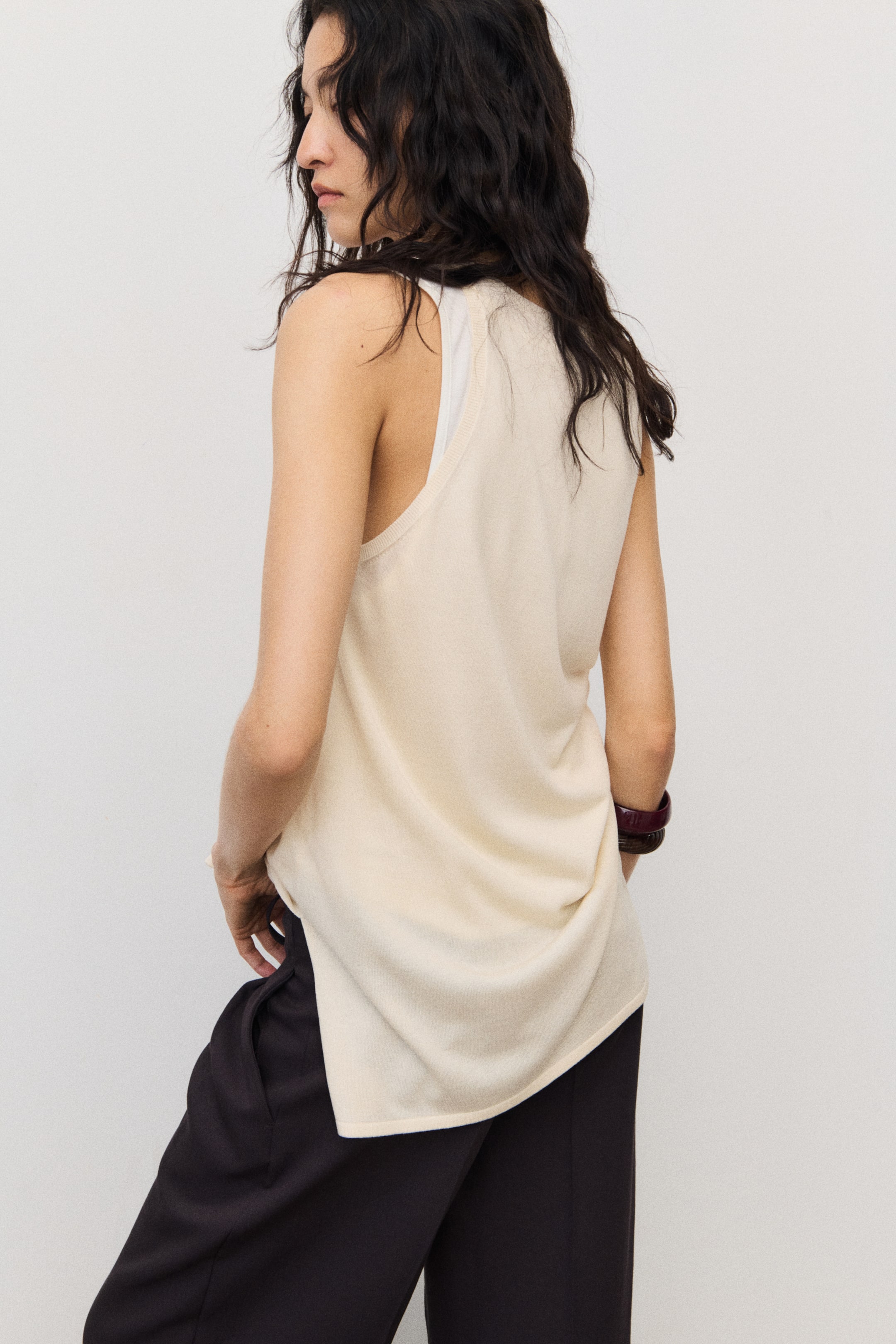 Ankle-Length Twill Pants