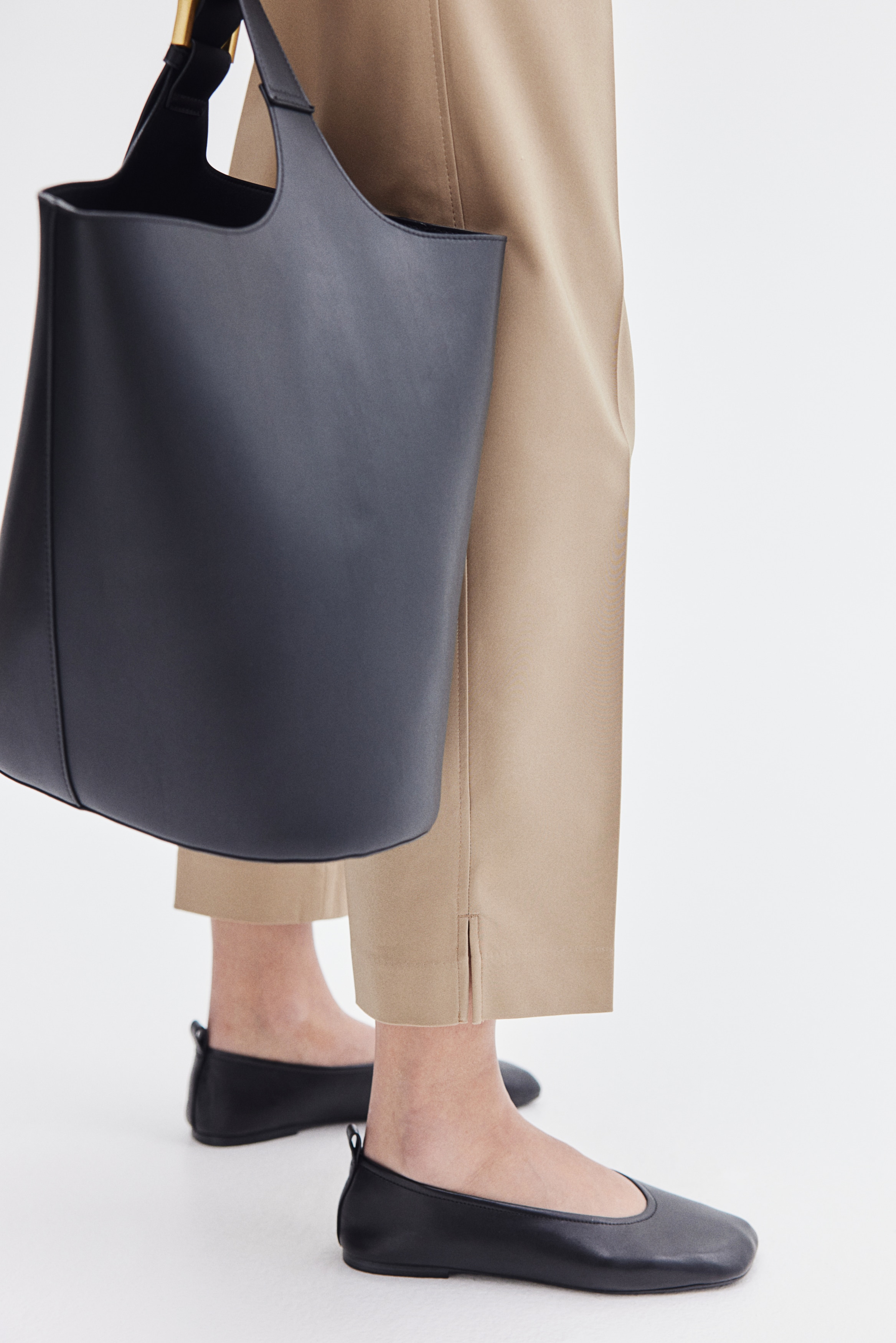 Kostuumpantalon - Beige/Donker kakigroen/Zwart