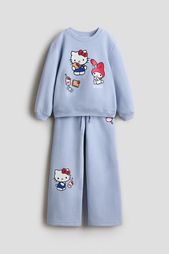 Детские топы H&M 2-Piece Printed Sweatshirt and Joggers Set
