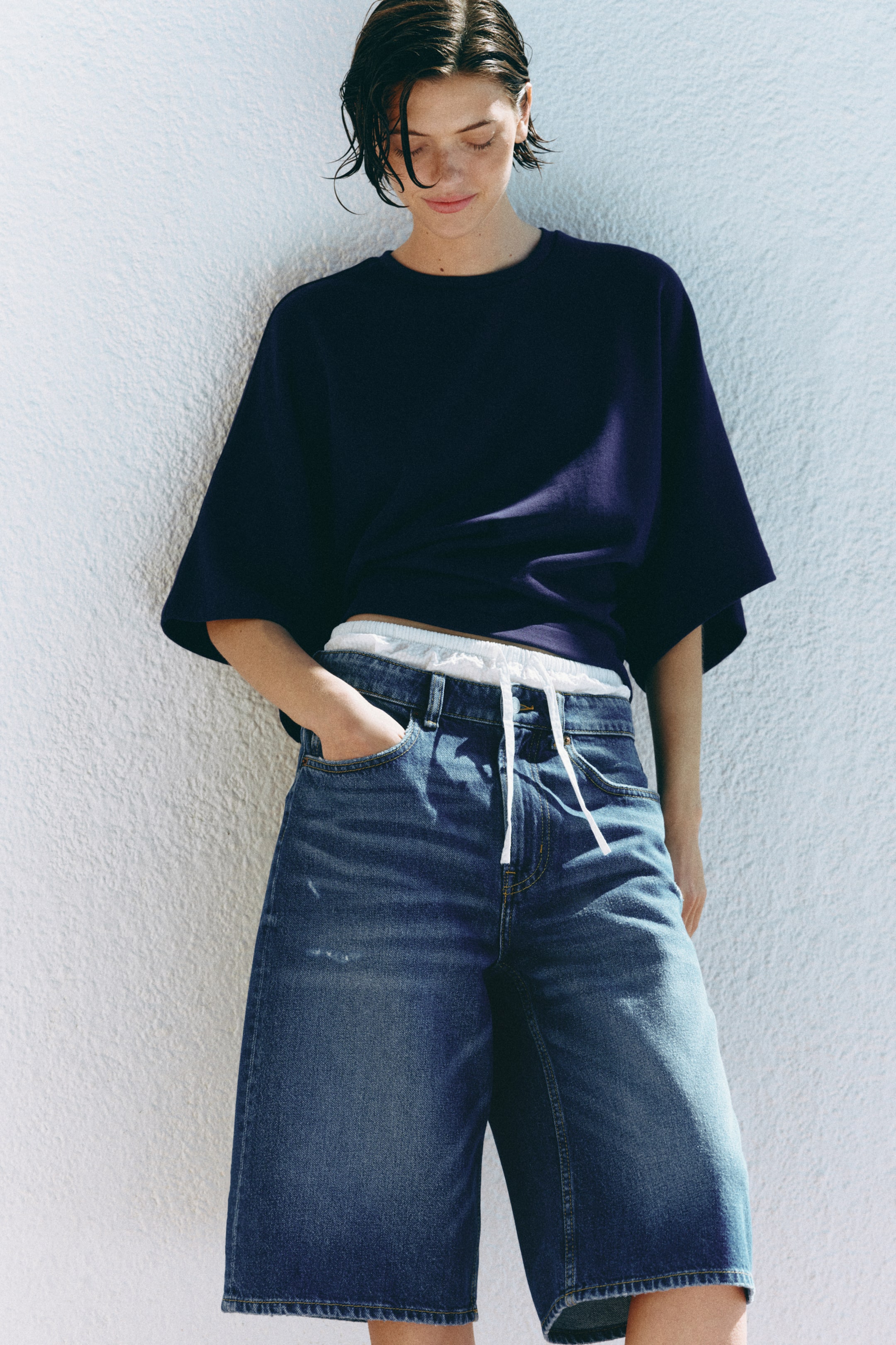 Denim Bermuda Shorts