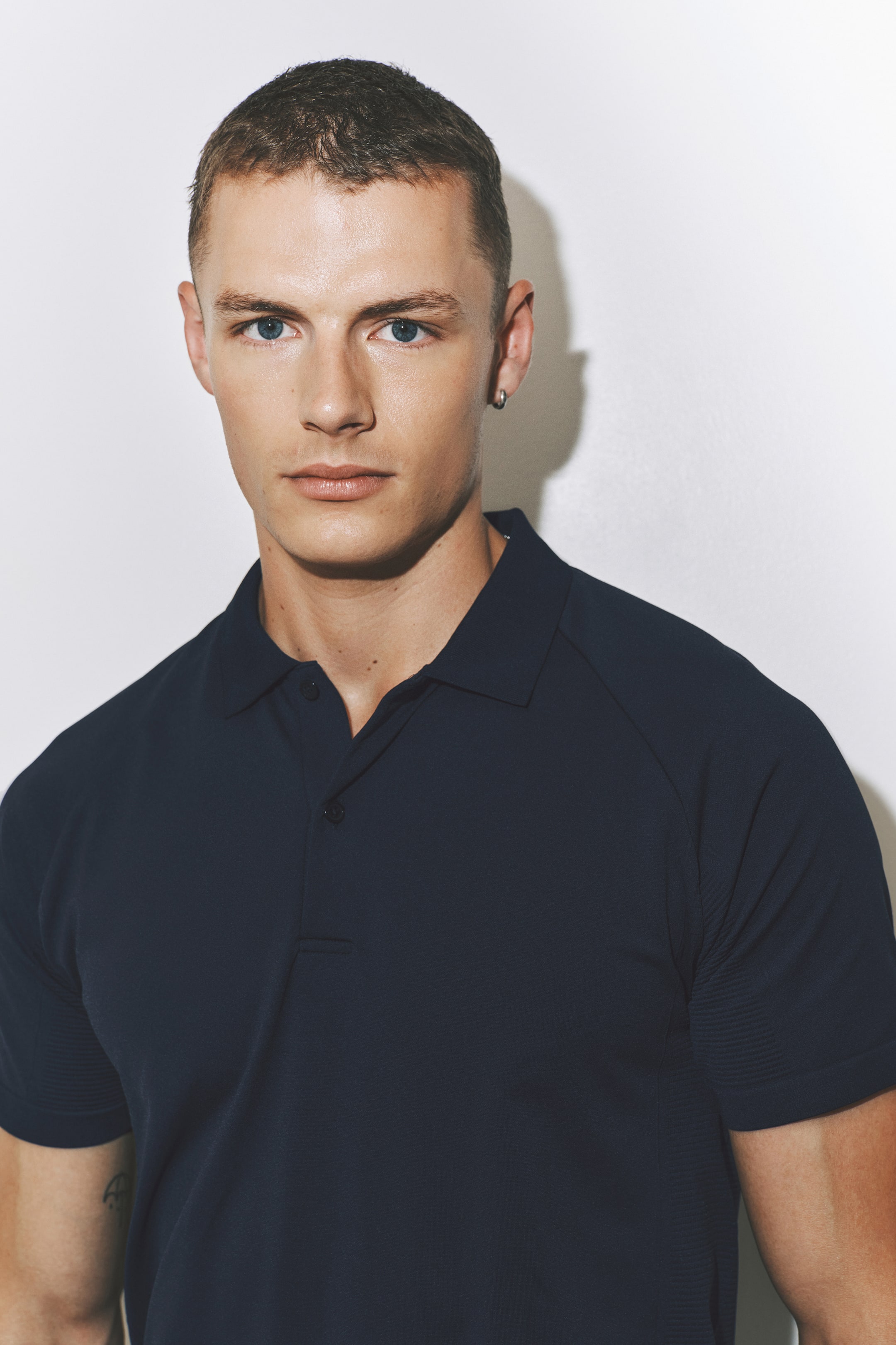 View larger image: Regular Fit Tennis T-shirt with DryMove™ - Navy blue - Men | H&M 1