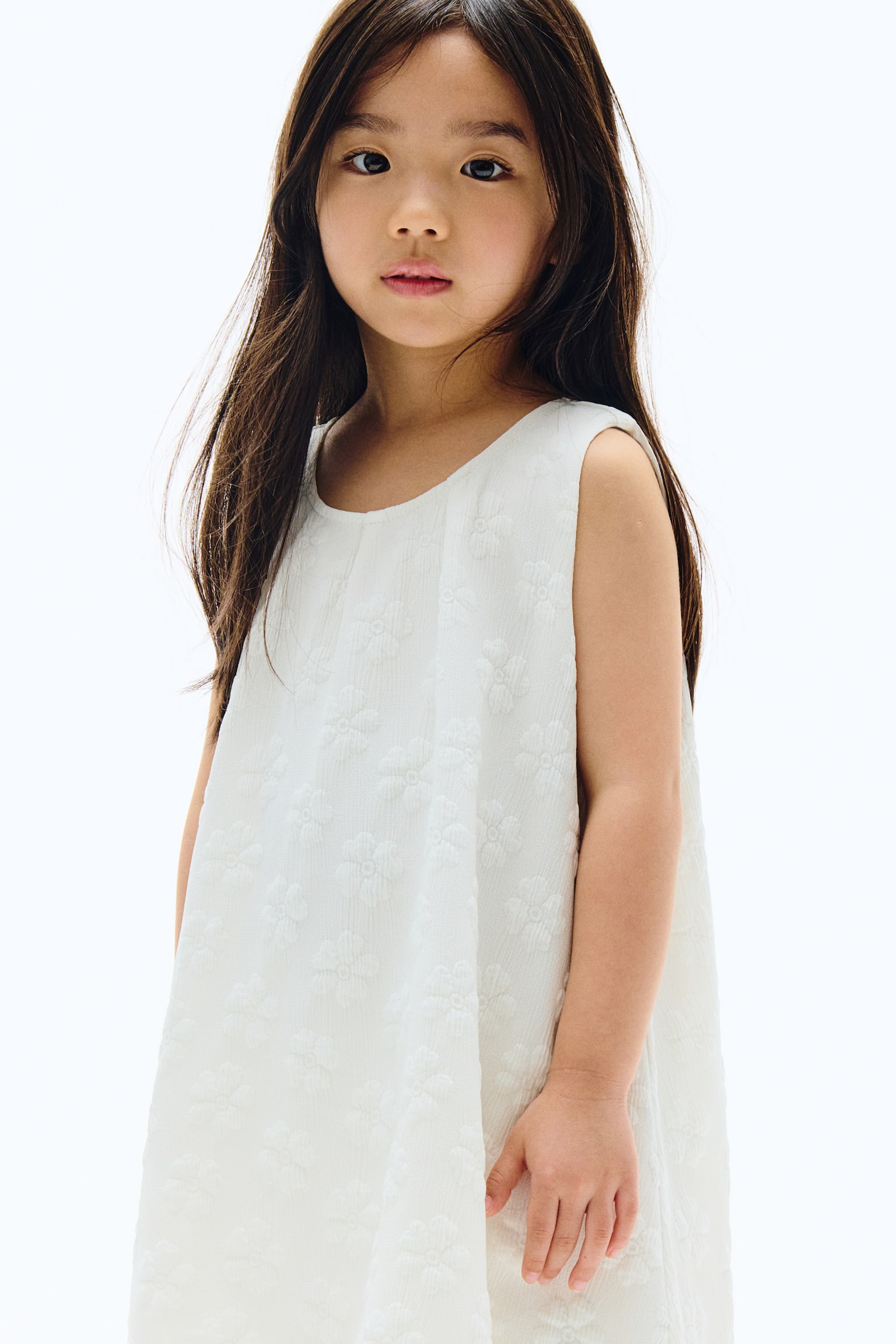 Patterned dress - White/Light pink - 7