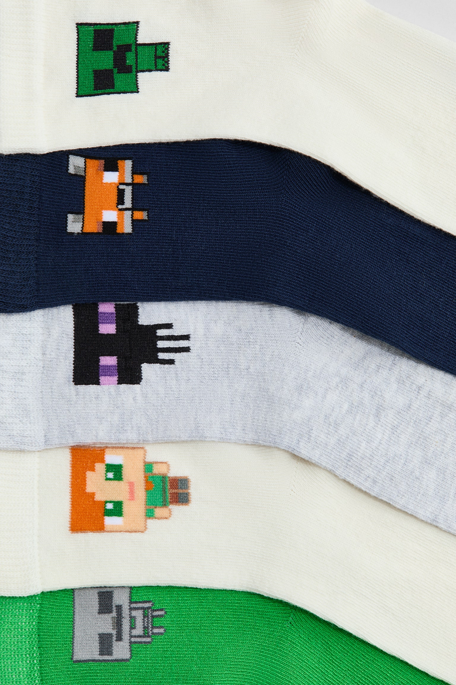 7-pack socks - Navy blue/Minecraft/Cream/Marvel Comics/Grey/Pokémon - 3