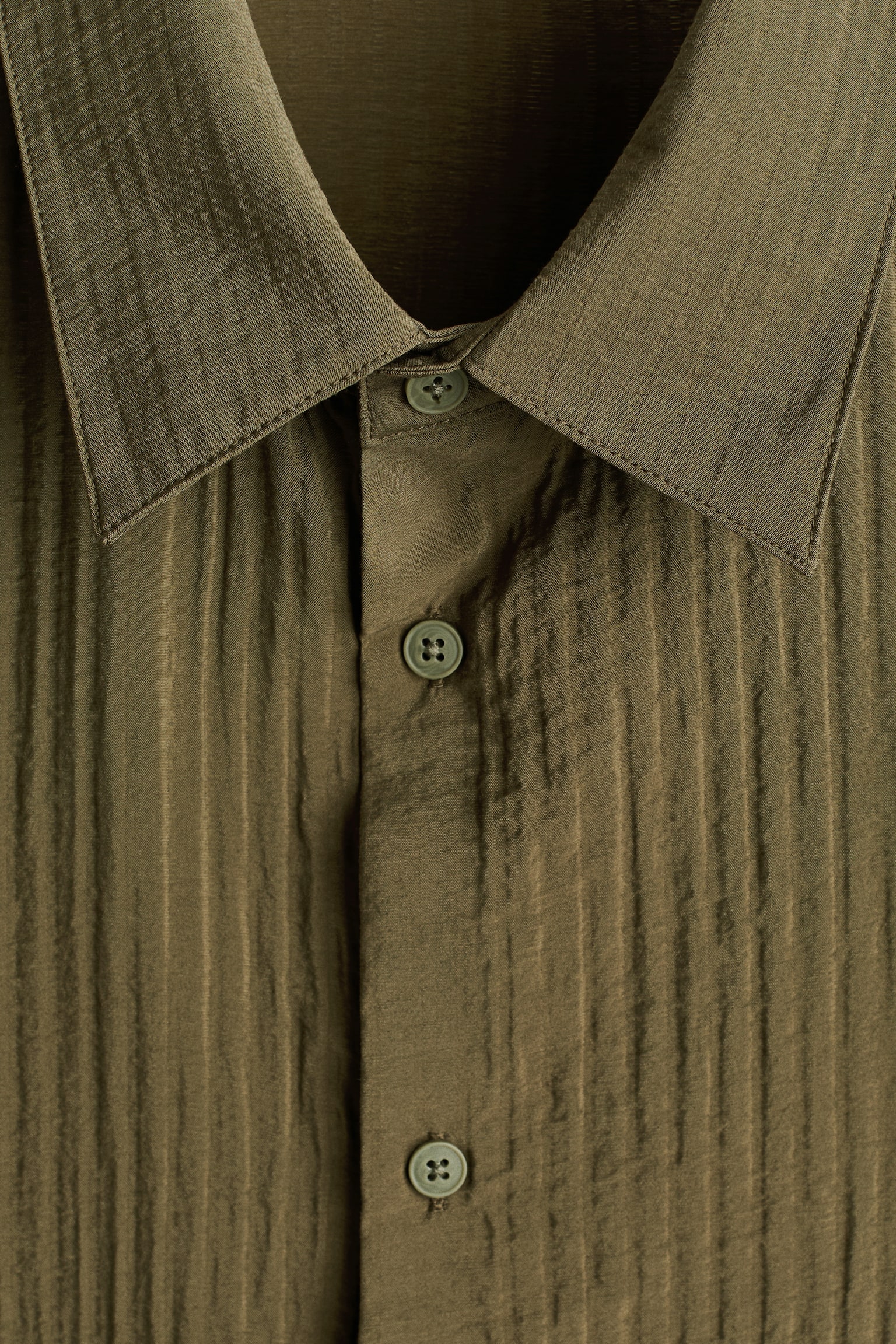 Relaxed Fit Shirt-Khaki green - 5