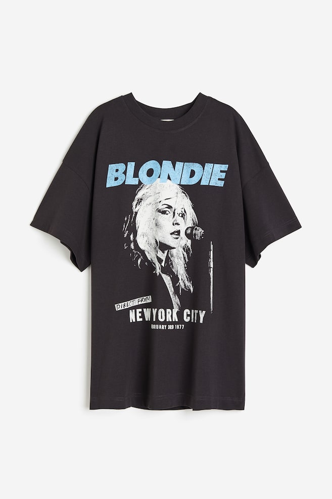 Long printed T-shirt - Dark grey/Blondie/White/Nirvana/Khaki green/AC/DC/Dark grey/Nirvana - 2