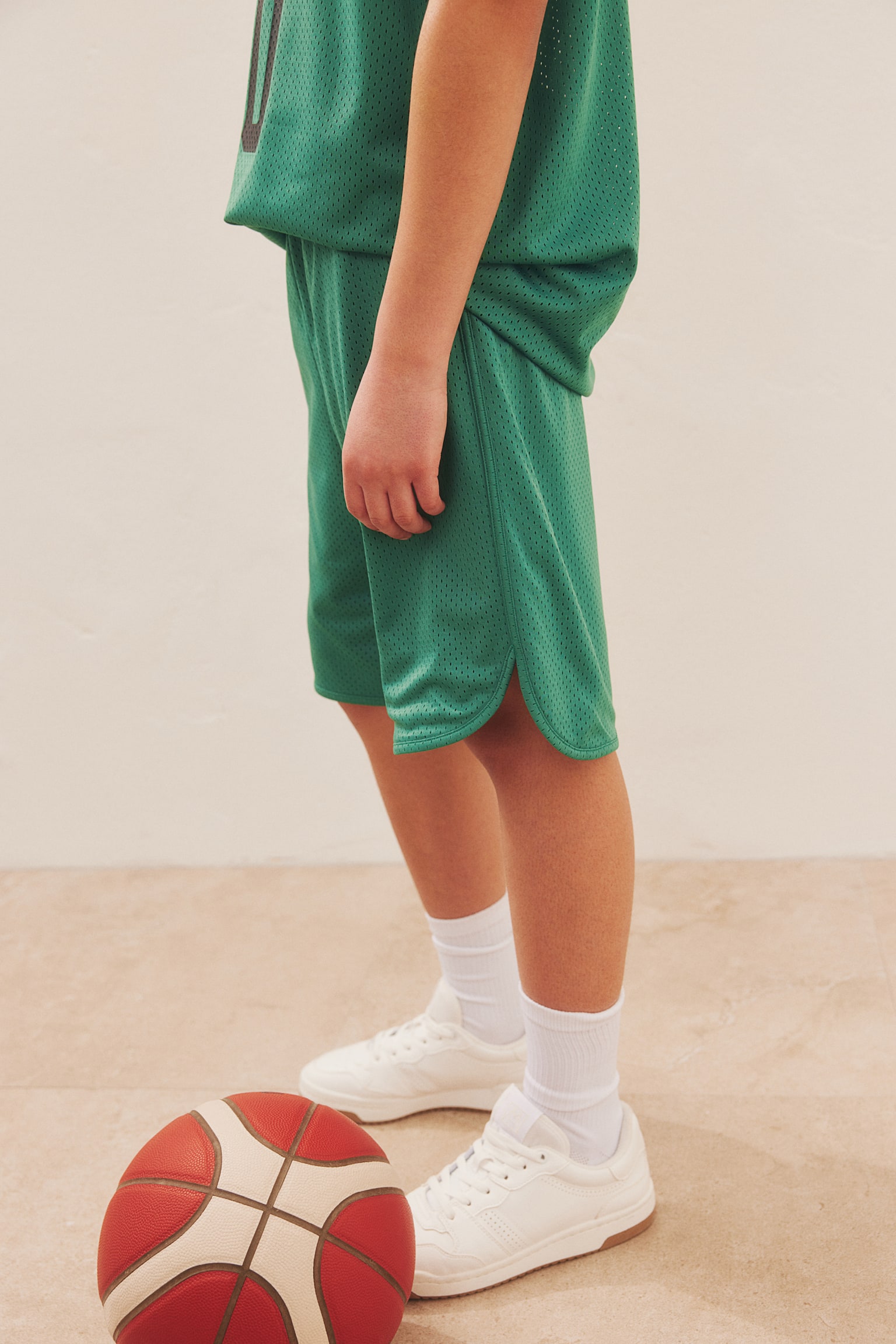 Basketball Tank & Shorts Set - Bright green/Move 90/Grey/Black - 3