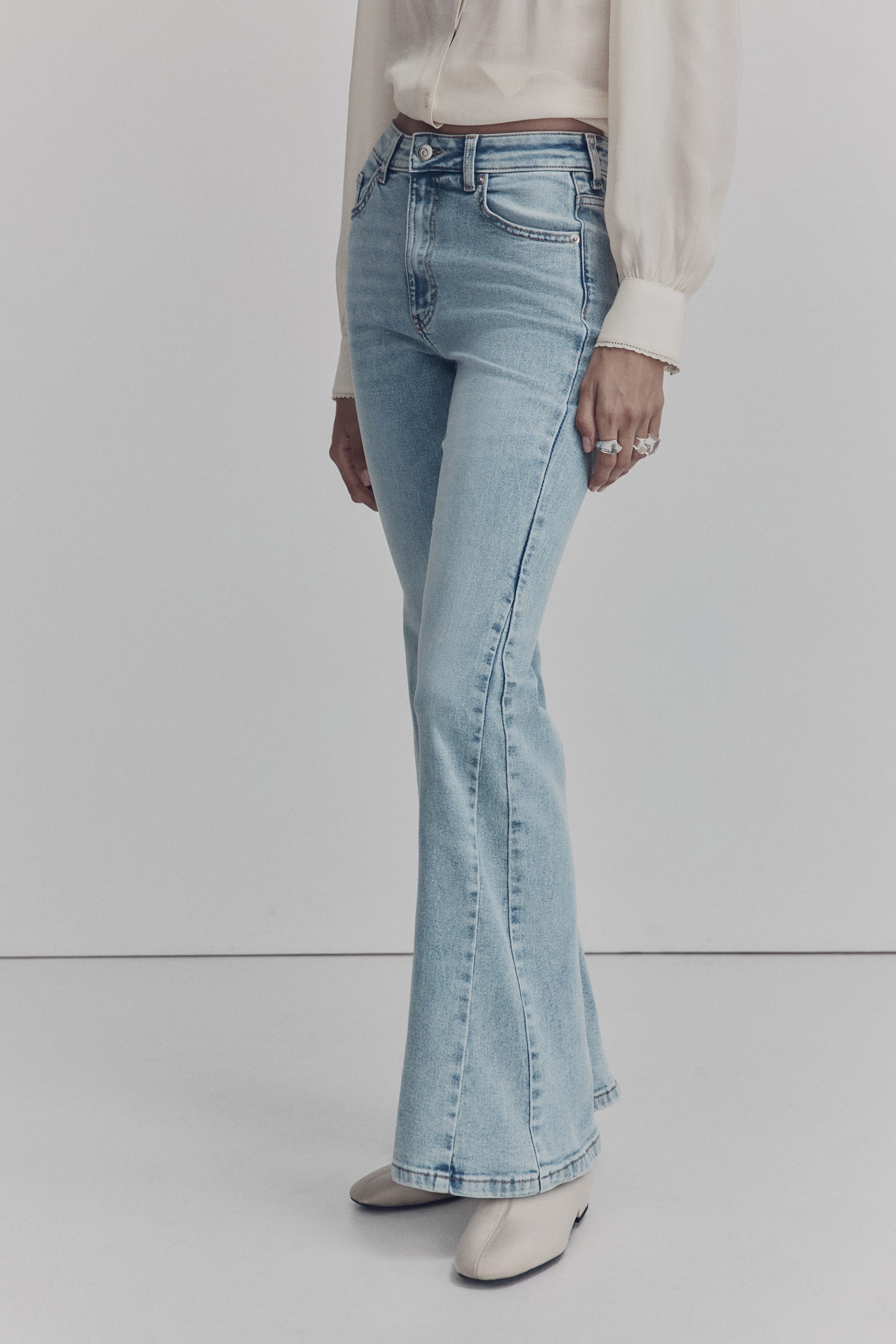 View larger image: Flared High Jeans - Light denim blue - Ladies | H&M IE 2