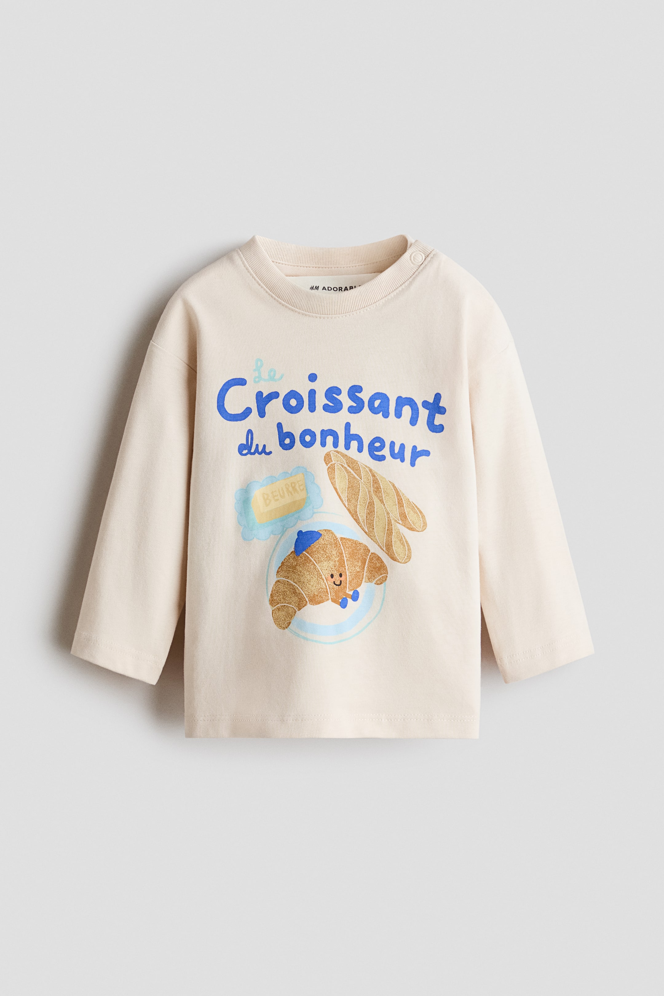 Long-Sleeved Cotton T-Shirt