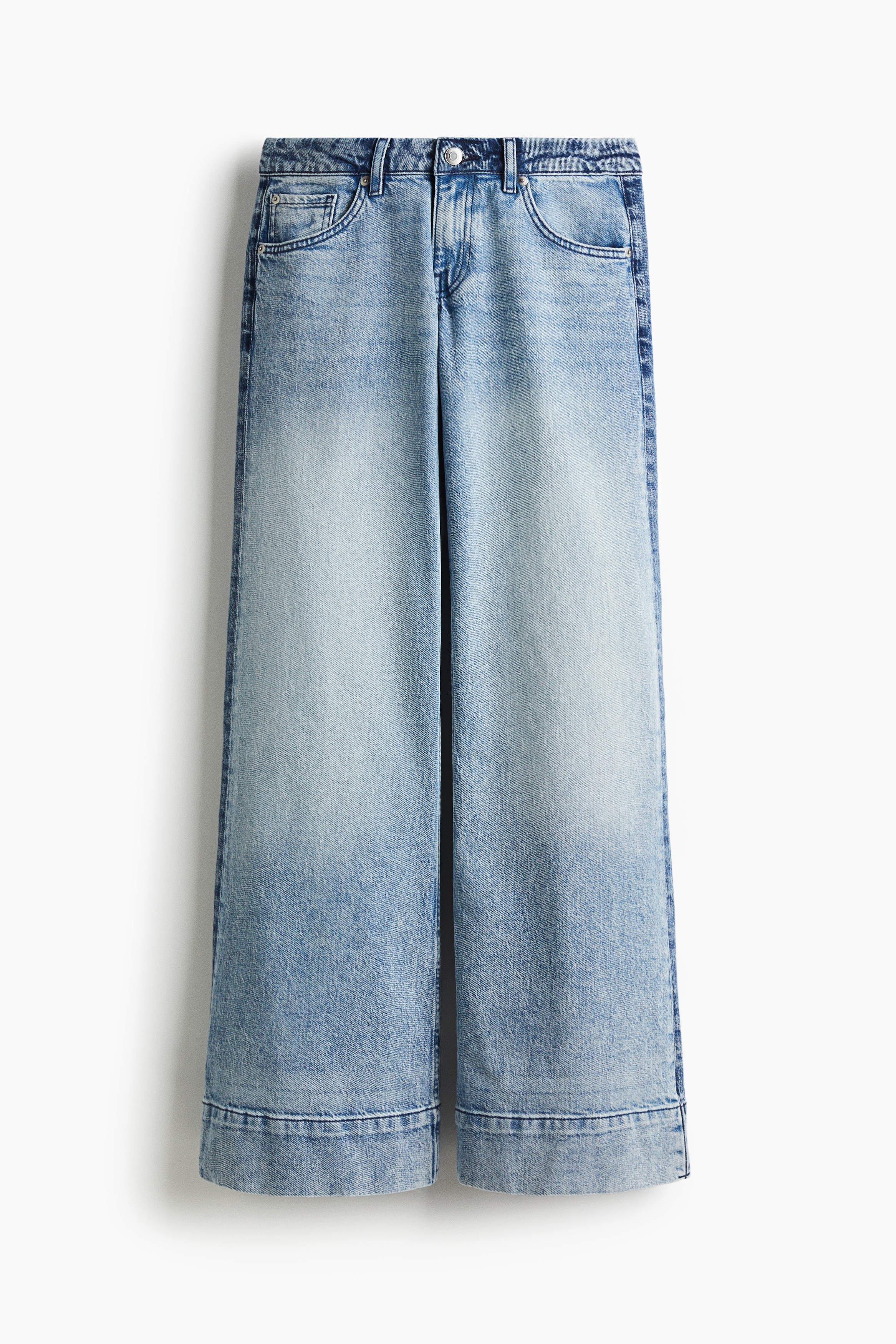 Flared Regular Jeans - Lys denimblå