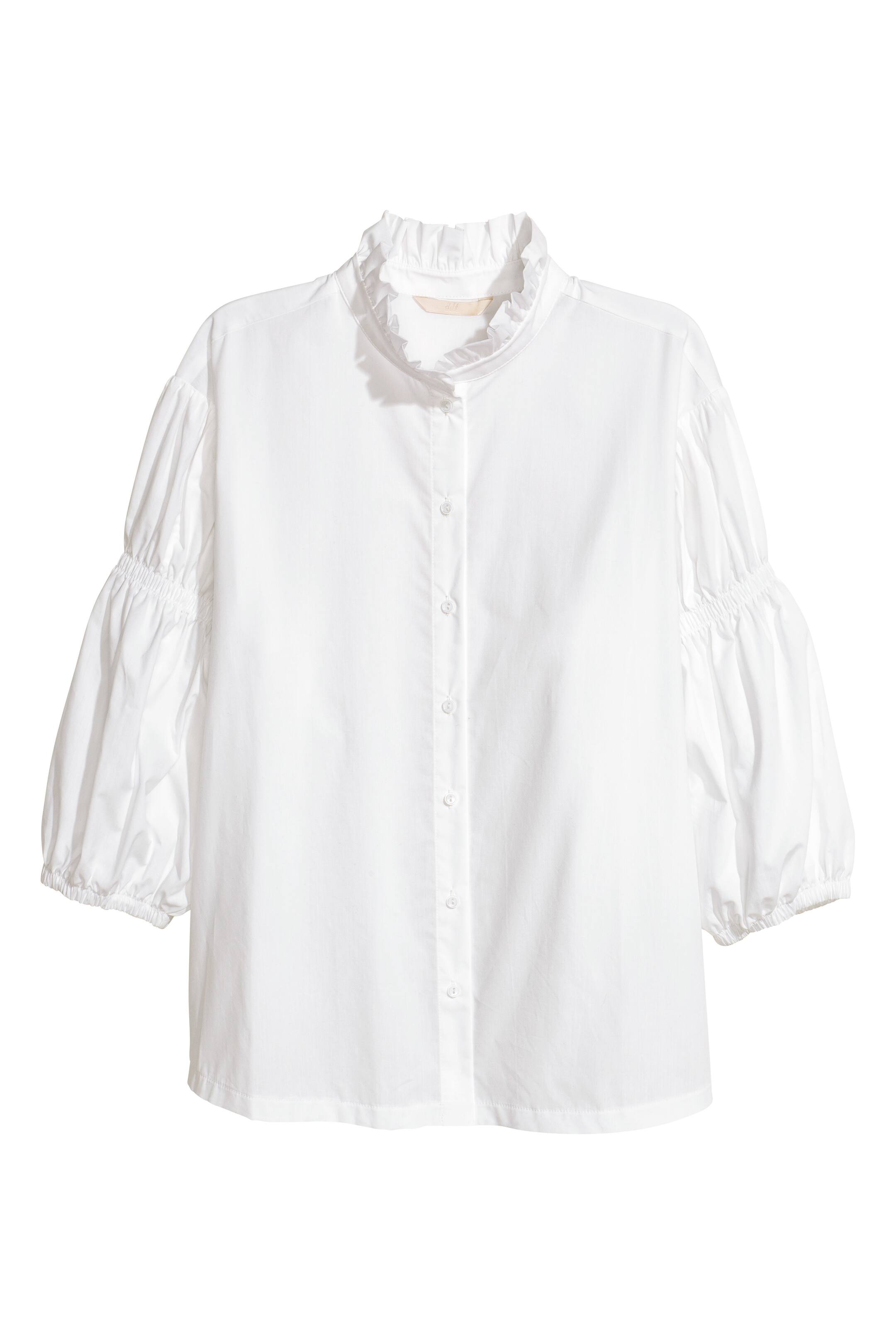 View larger image: Cotton blouse - White - Ladies | H&M GB 1