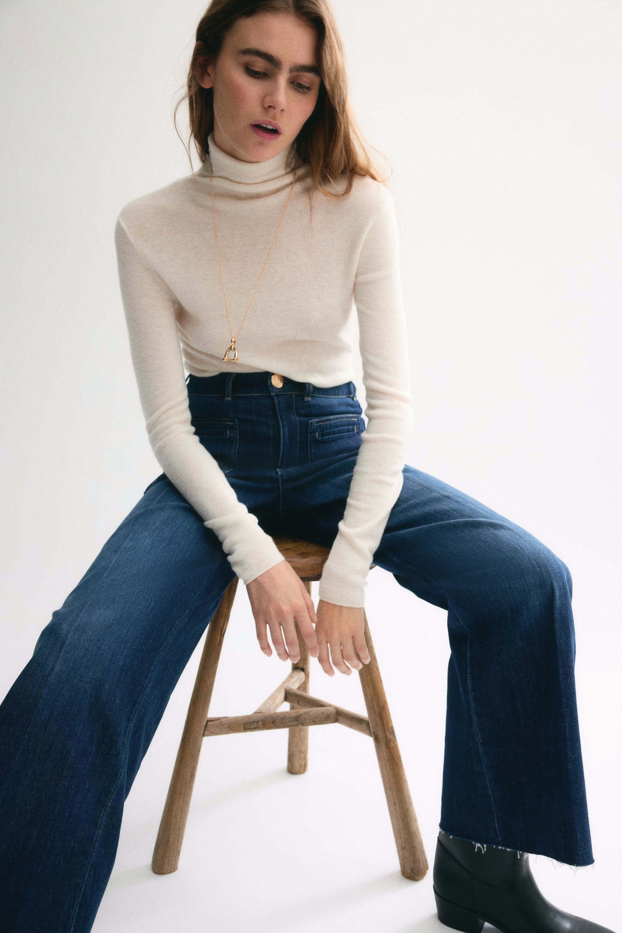 Wide High Jeans - image 5