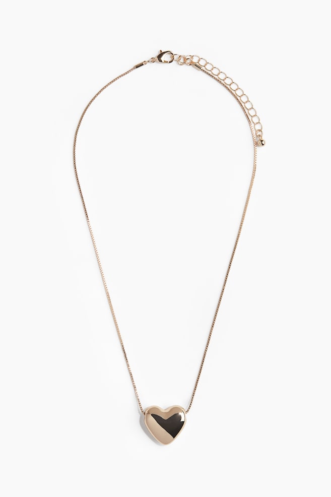 Heart-pendant necklace - Gold-coloured - 1