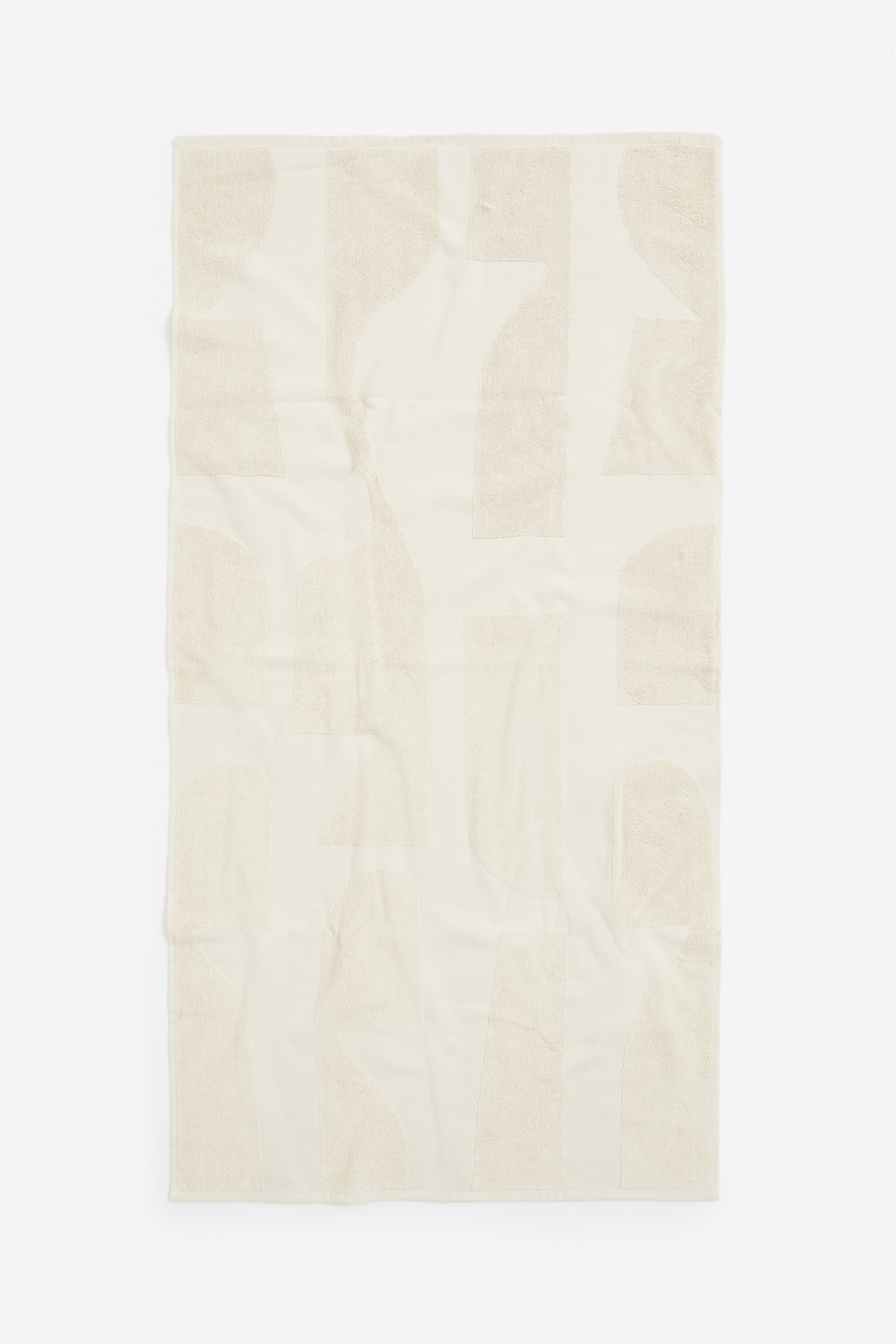 Patterned bath towel - Light beige/Patterned - 3