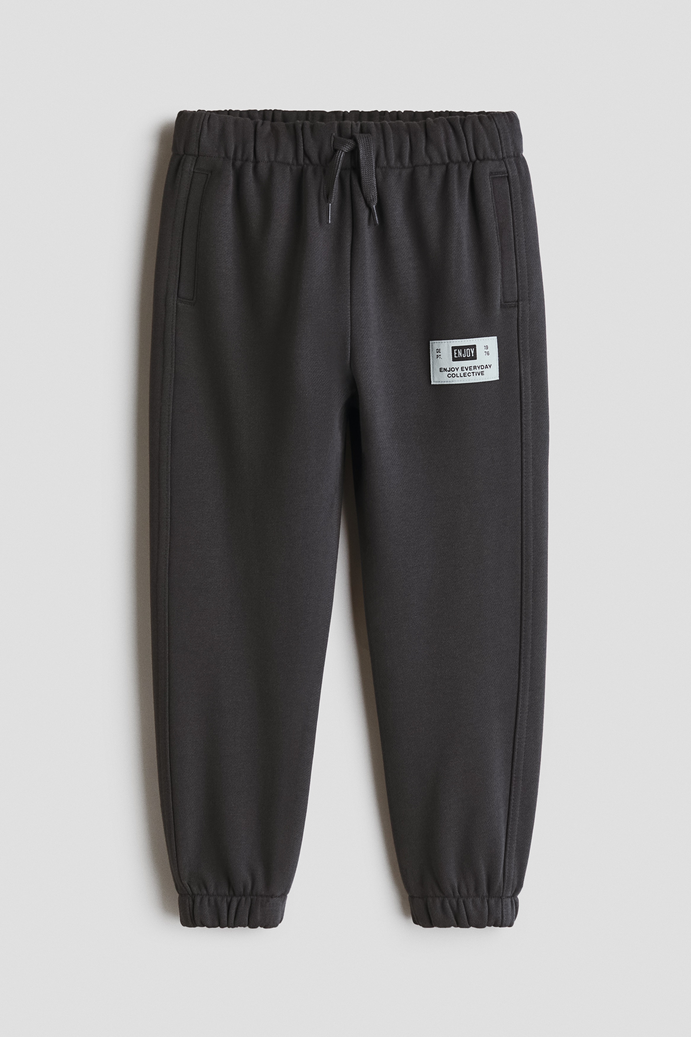 Pantaloni tip jogging din molton de bumbacModel