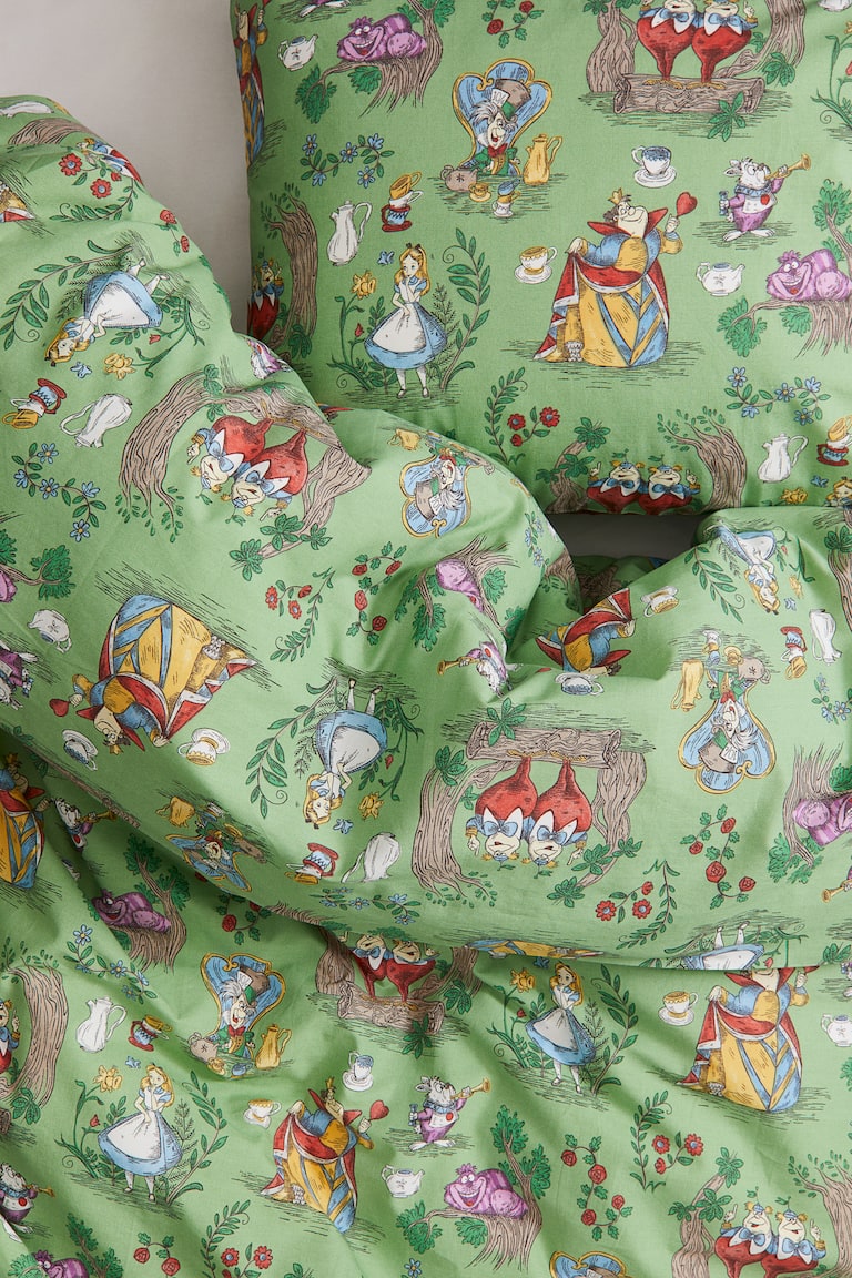 Patterned duvet cover set