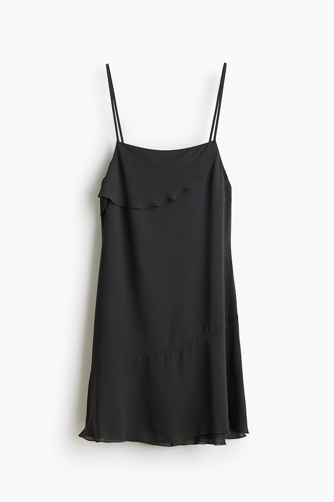 Robe à bretelles fines avec rubans à nouer - Gris foncé/Rose ancien/motif/Rose foncé/fleuri - 1