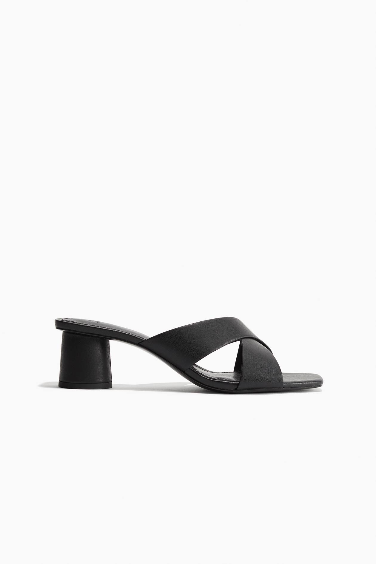 HM 25S HIGH-HEEL SANDAL 105 MM IN BLACK SUEDE
