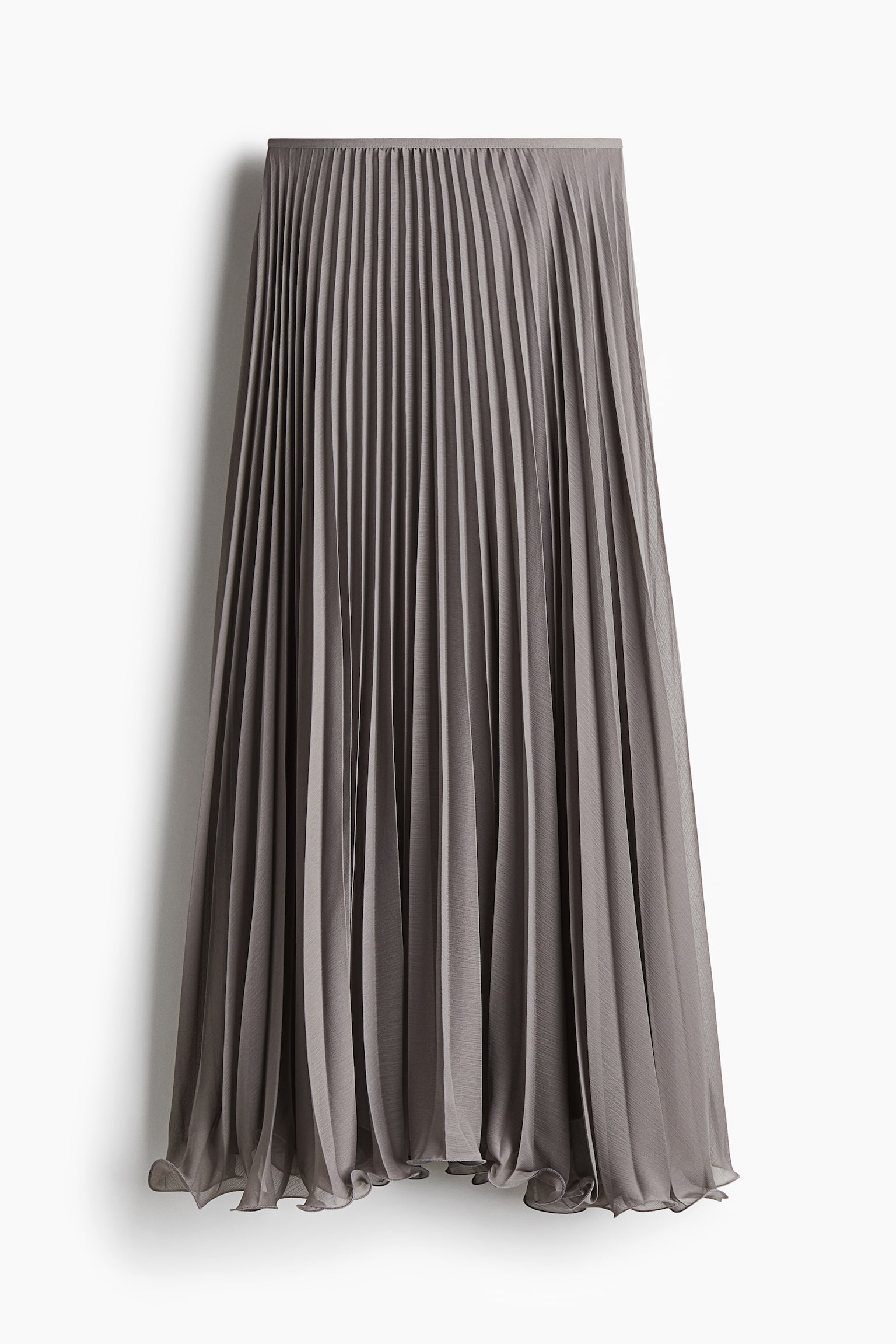 Sheer pleated skirt - Grey/Black/Cream - 2