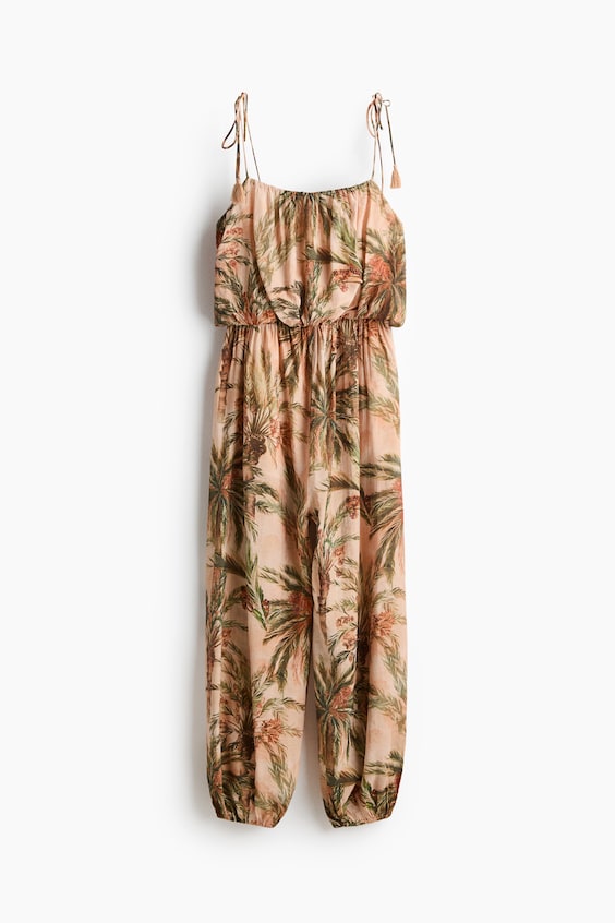 Женские комбинезоны H&M Balloon-Leg Tie-Strap Jumpsuit